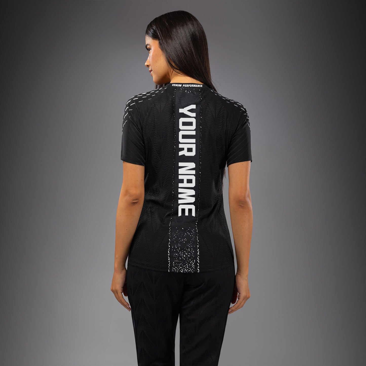 UFC Zenith by Venum Authentic Fight Night Camiseta oficial Walkout Mujer Personalizado - Negro