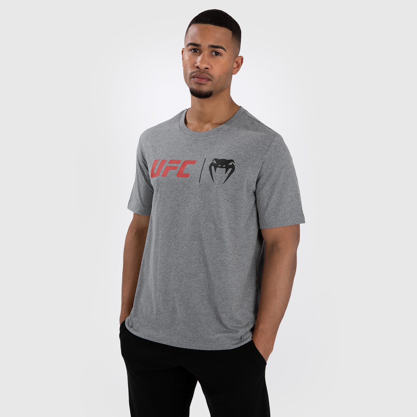 UFC Venum Classic  Camiseta - Gris/Rojo