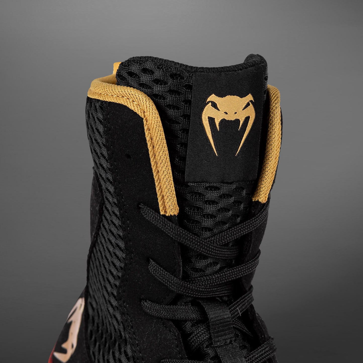 Venum Contender Calzado de Boxeo - Negro/Dorado/Rojo