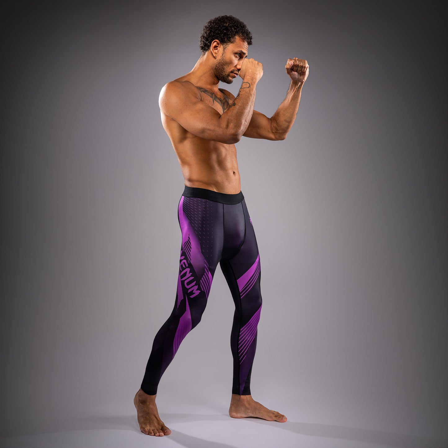Venum No-Gi 6.0 Spats - Negro/Morado