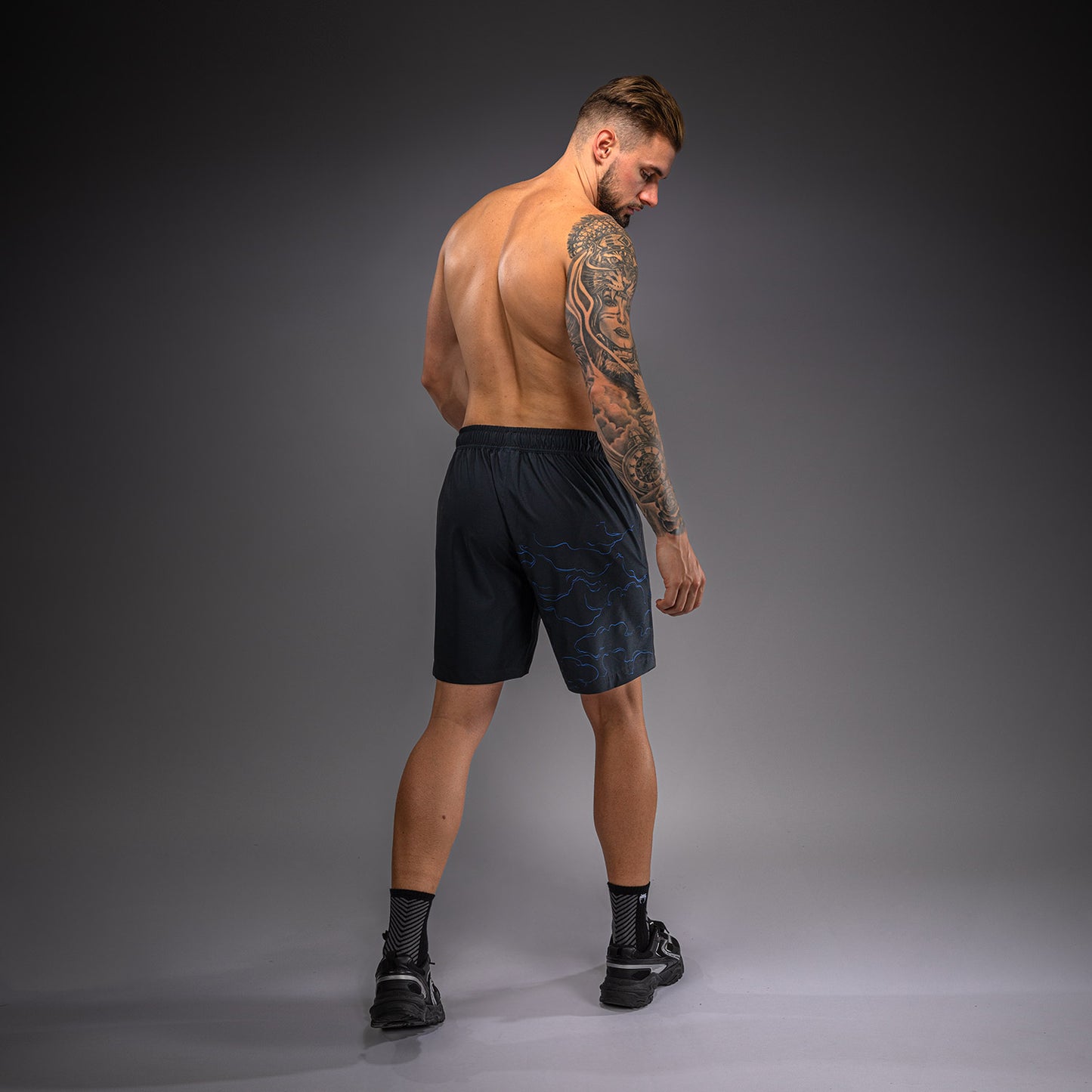 Venum Thunder Dragon Short de Entrenamiento – Negro/Azul Real
