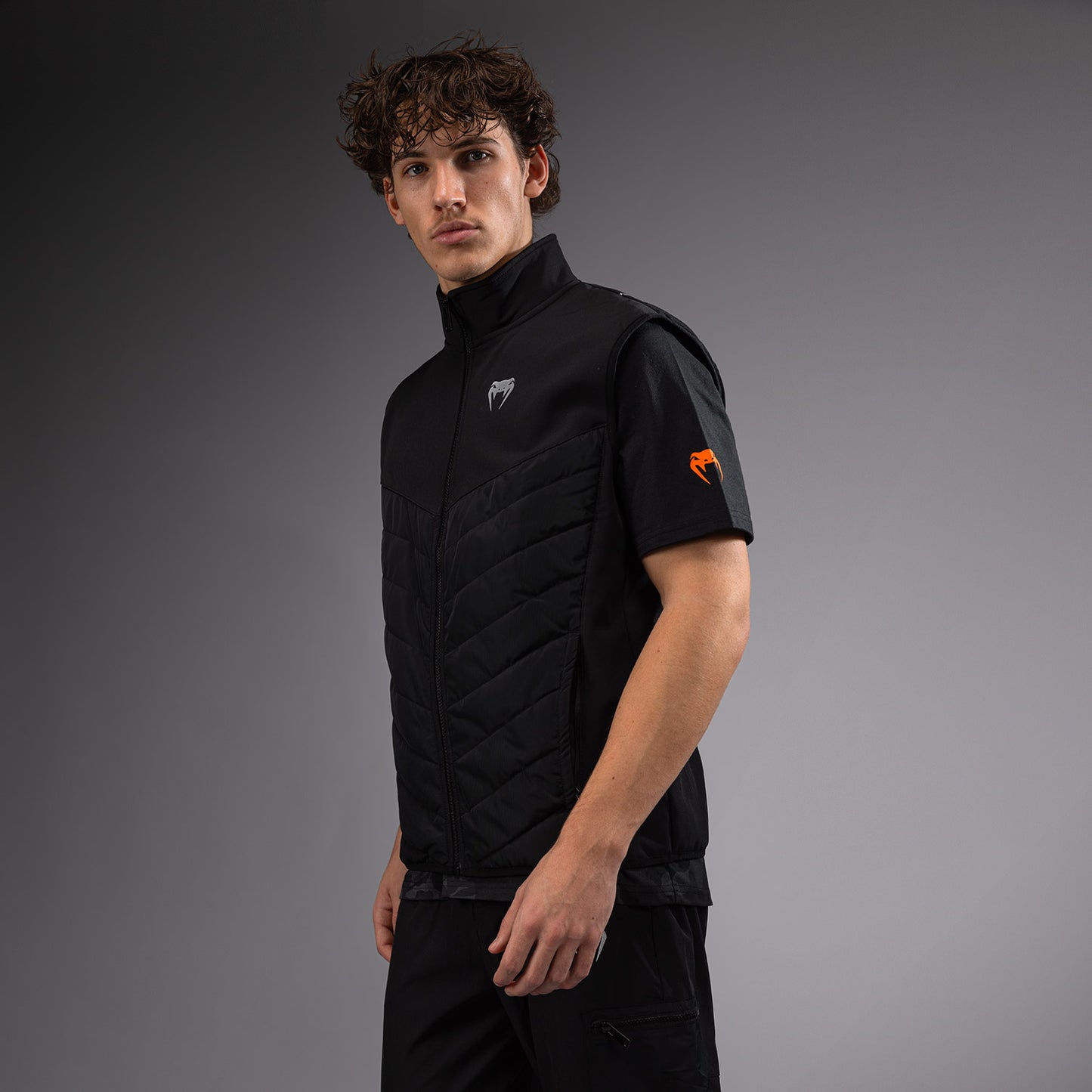 Venum Paddock Chaqueta Softshell Manga Corta - Negro