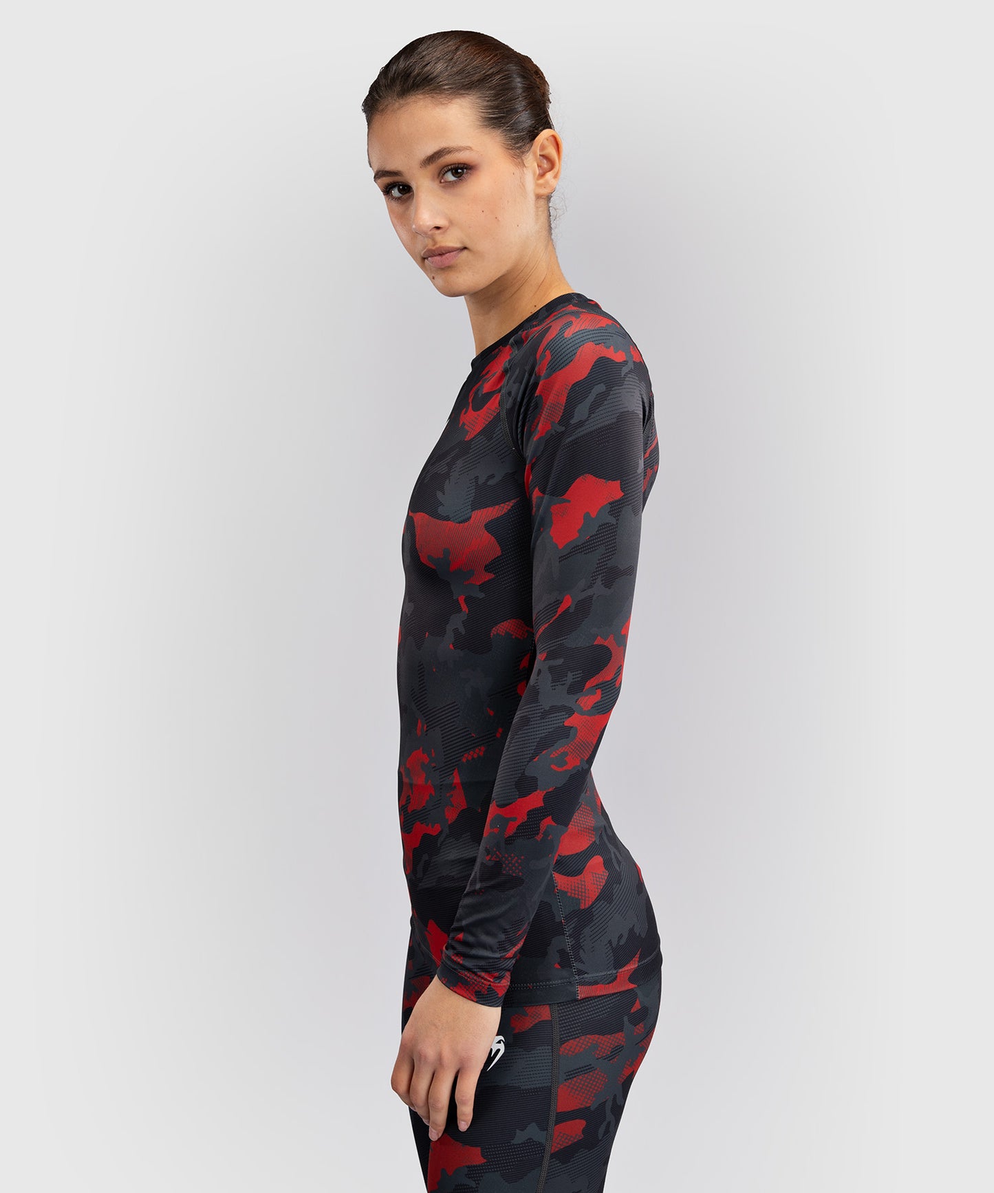 Venum x Sophia Rose de Mujeres Camiseta de manga Larga Rashguard - Urban Red Camo