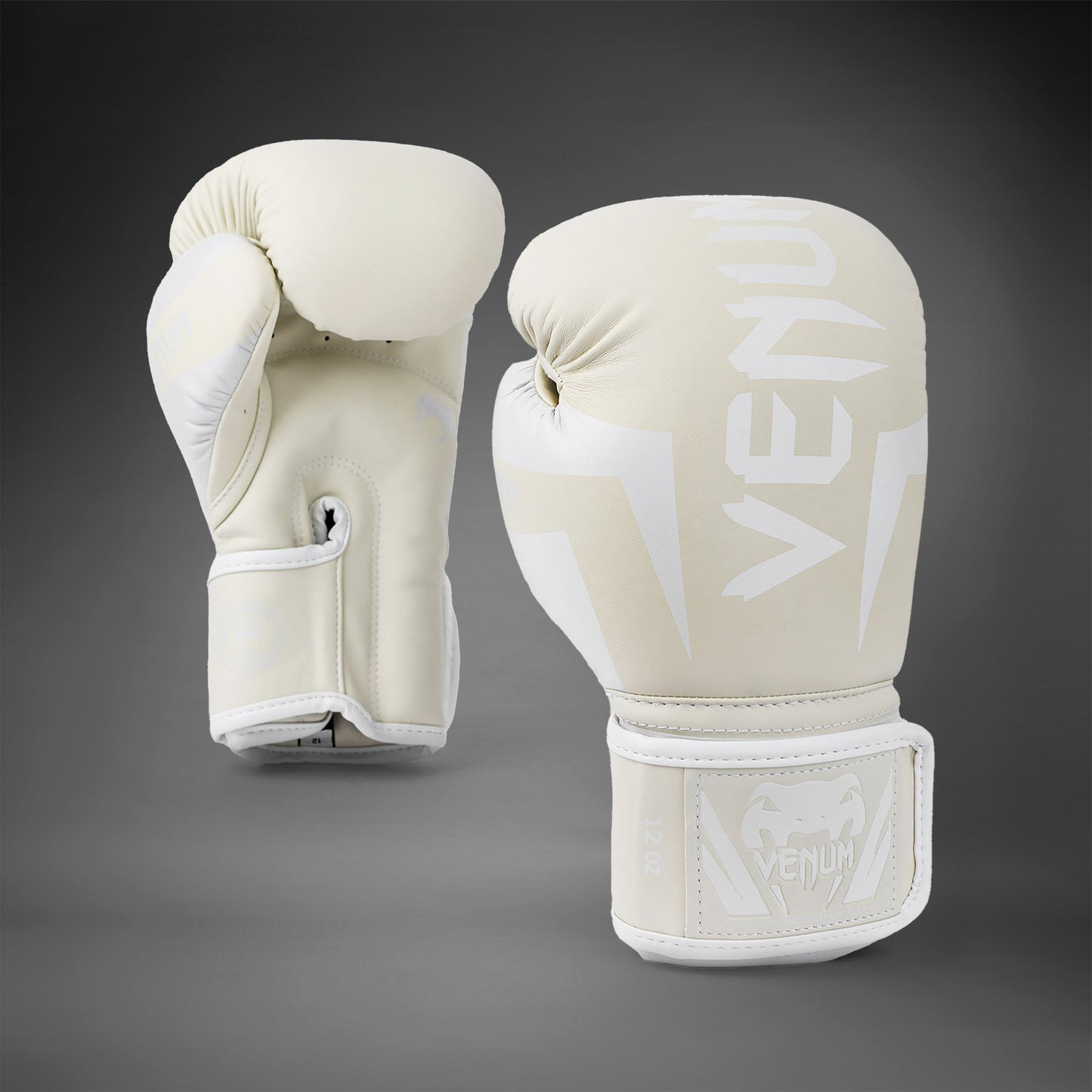 Guantes de Boxeo Venum Elite - Blanco/Marfil