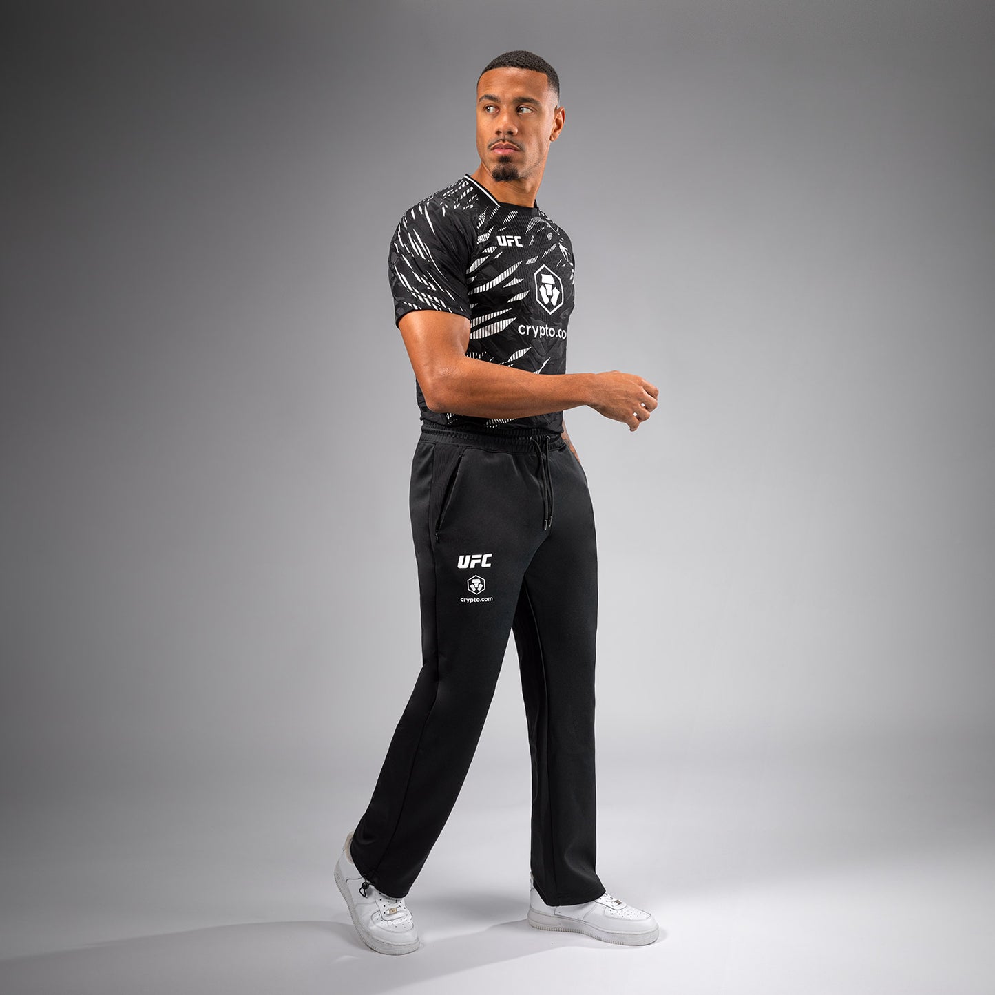 UFC Fusion by Venum Authentic Fight Night Pantalón de Pierna Recta para Hombre - Negro