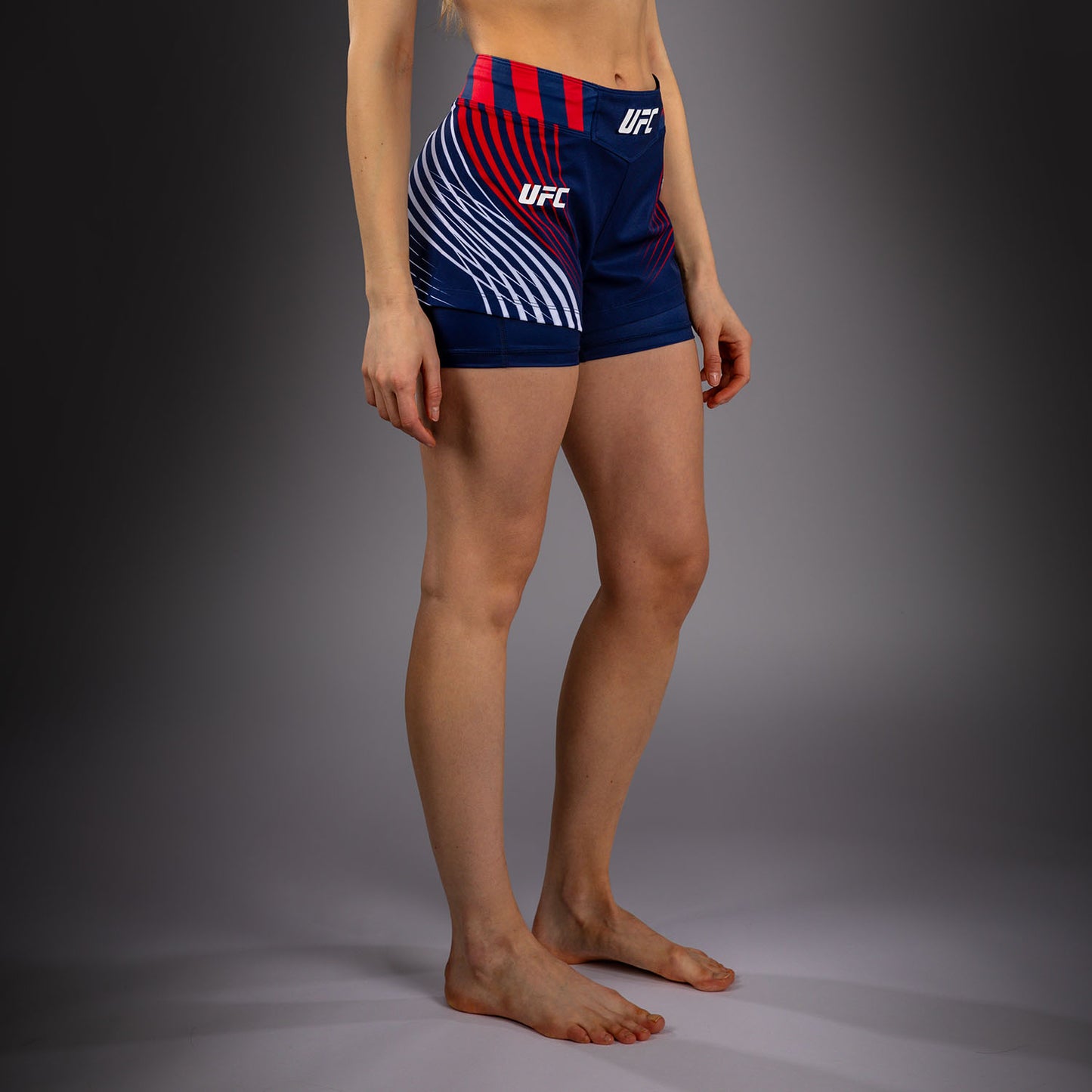 Official UFC Freedom 250 by Venum Authentic Fight Night Fight Shorts para mujer - Azul
