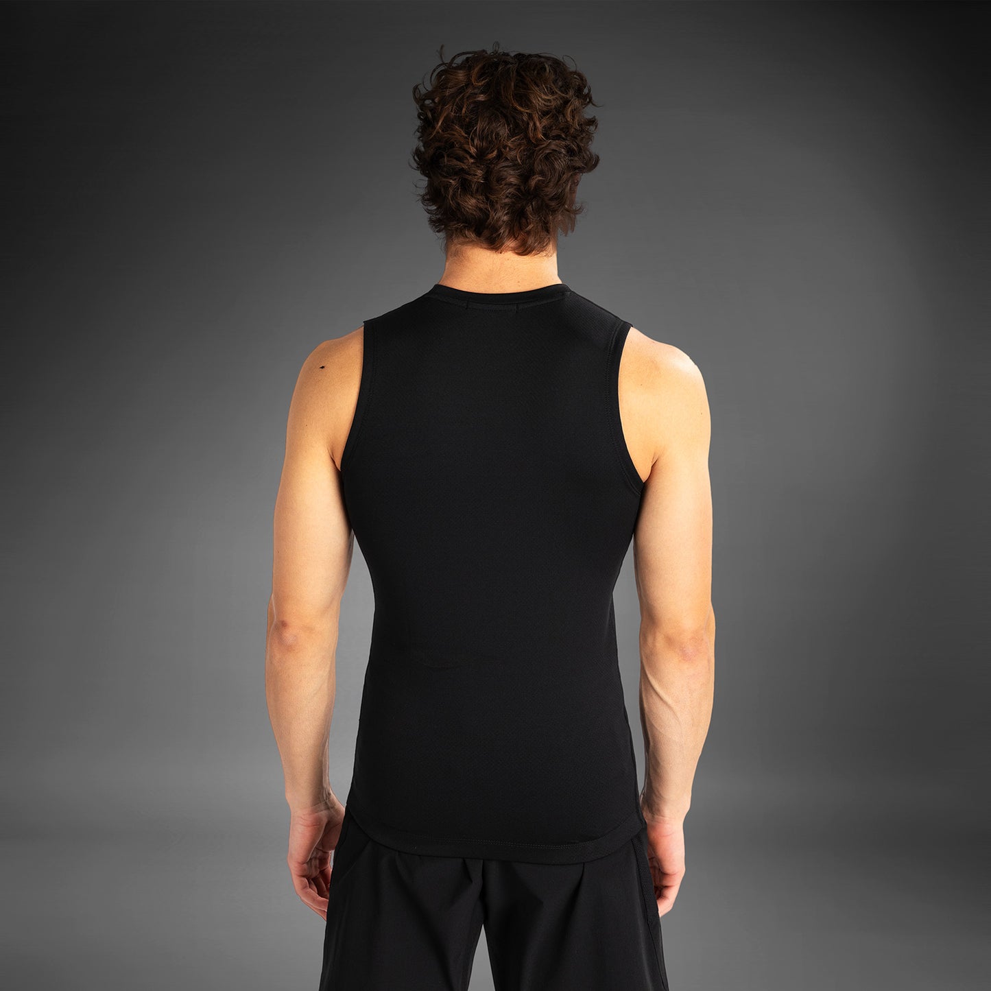 Venum Contender Lycra sin mangas para hombre - Negro/Blanco