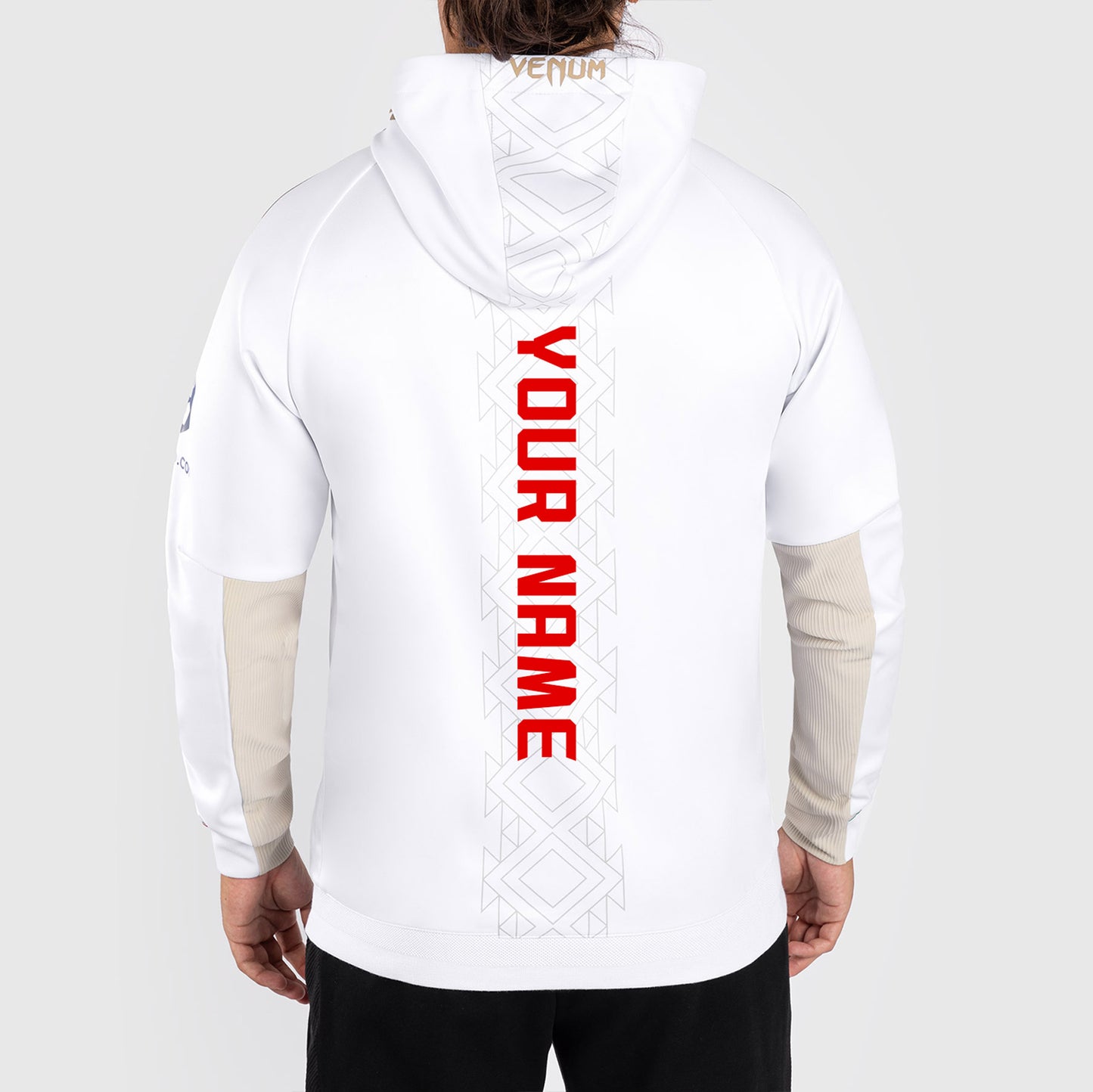 UFC Noche by Venum Personalized Authentic Fight Night Men's Walkout Hoodie - White