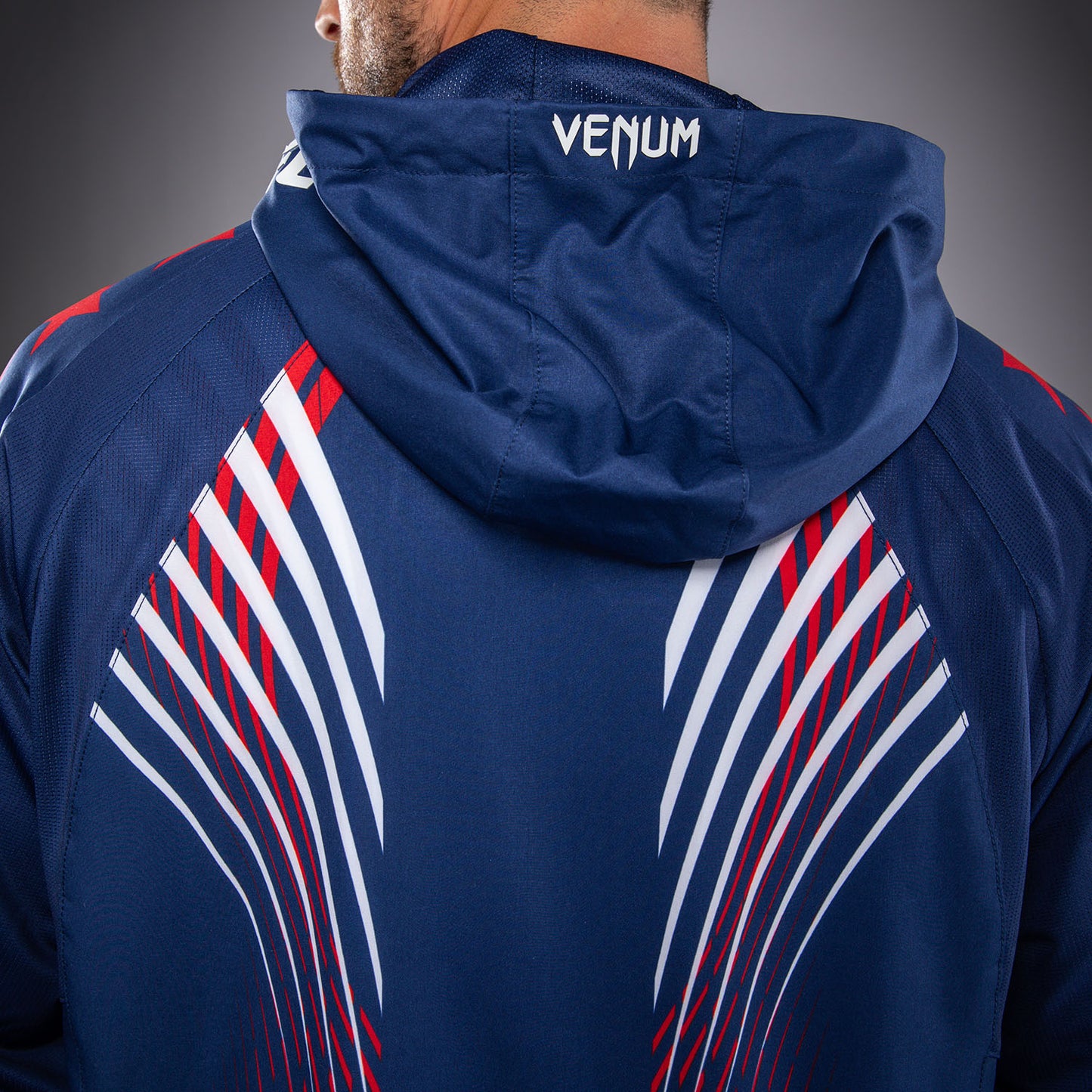 UFC Freedom 250 by Venum Authentic Fight Night Walkout Hoodie para hombre - Azul