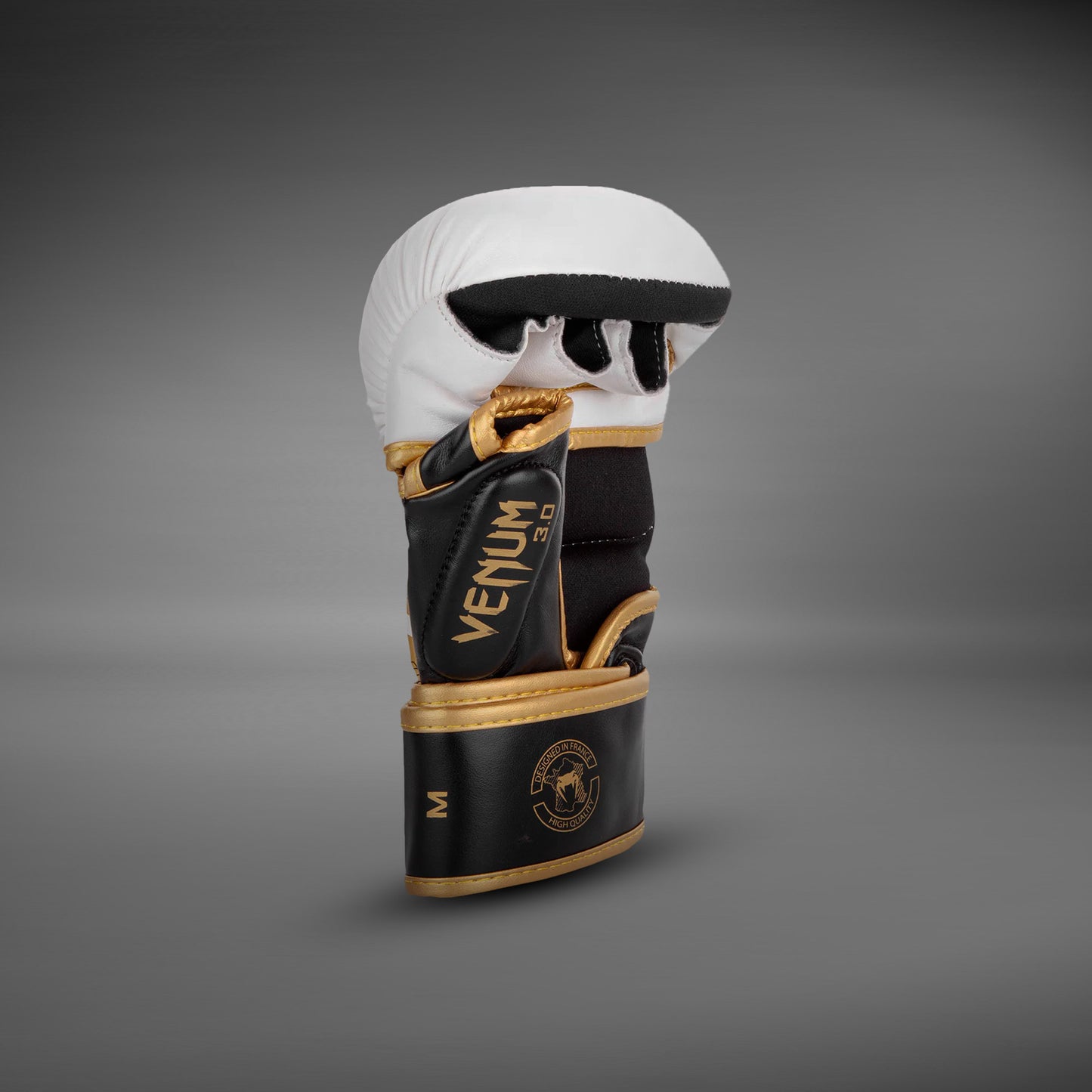 Venum Challenger 3.0 Guantes de sparring MMA - Blanco/Negro/Dorado