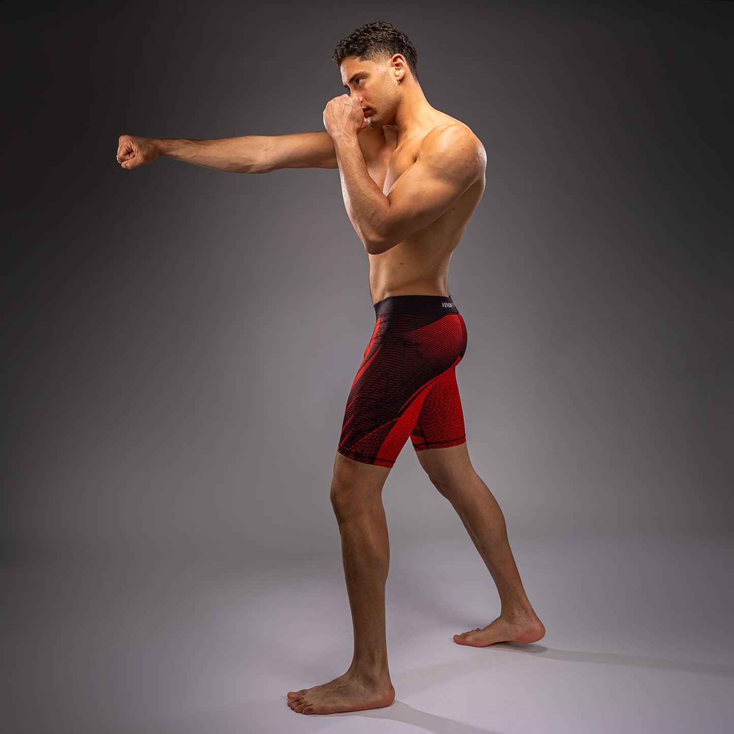 Venum Galactic 3.0 Pantalón Corto de Compresión - Rojo/Plata