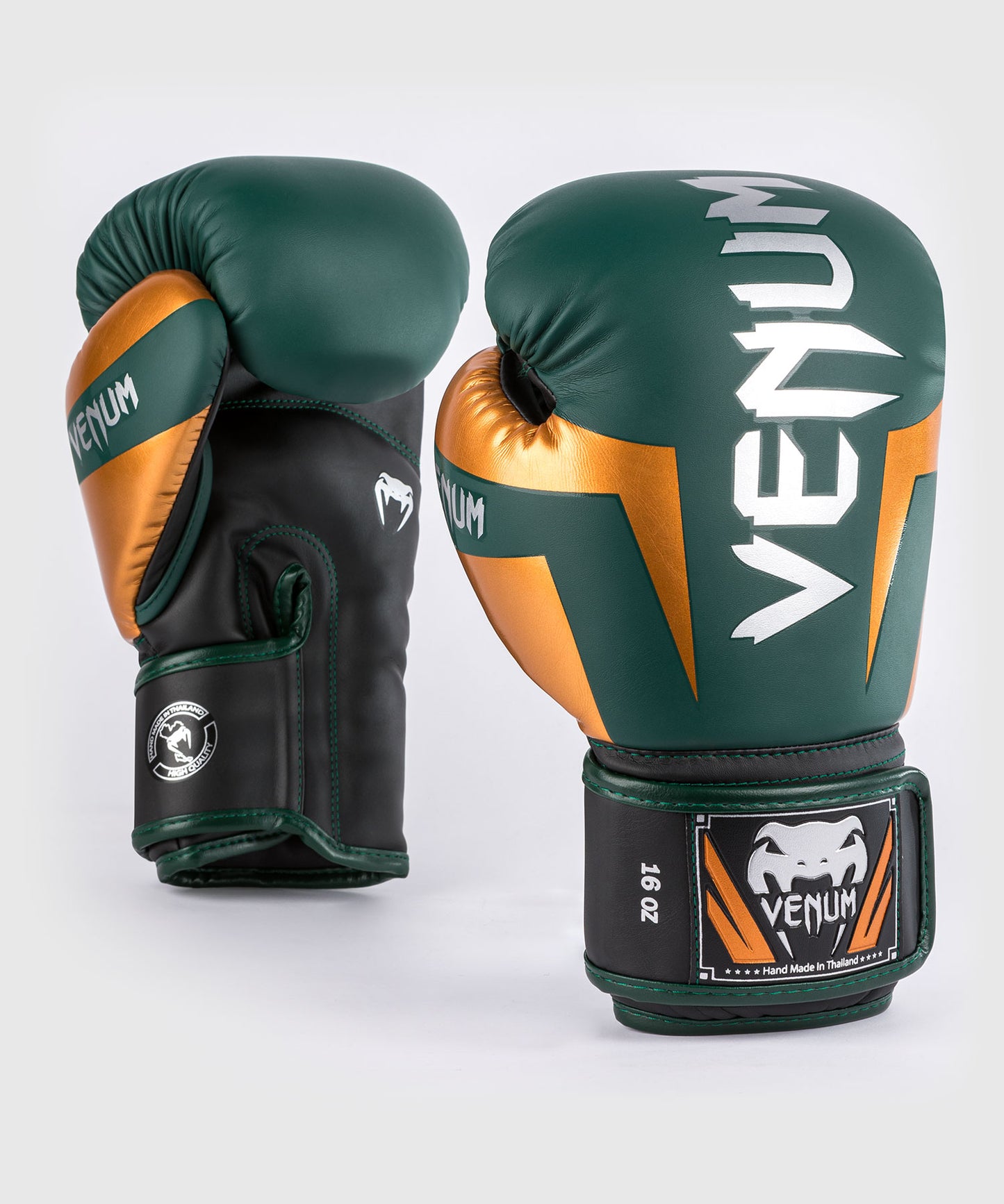 Venum Elite Guantes de boxeo - Verde/Bronce/Plata