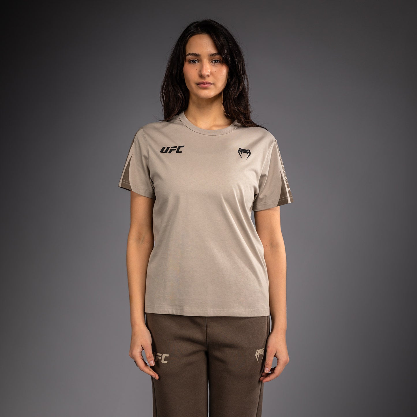 Venum UFC Unity by Venum Authentic Fight Week Camiseta de Manga Corta para Mujer - Arena
