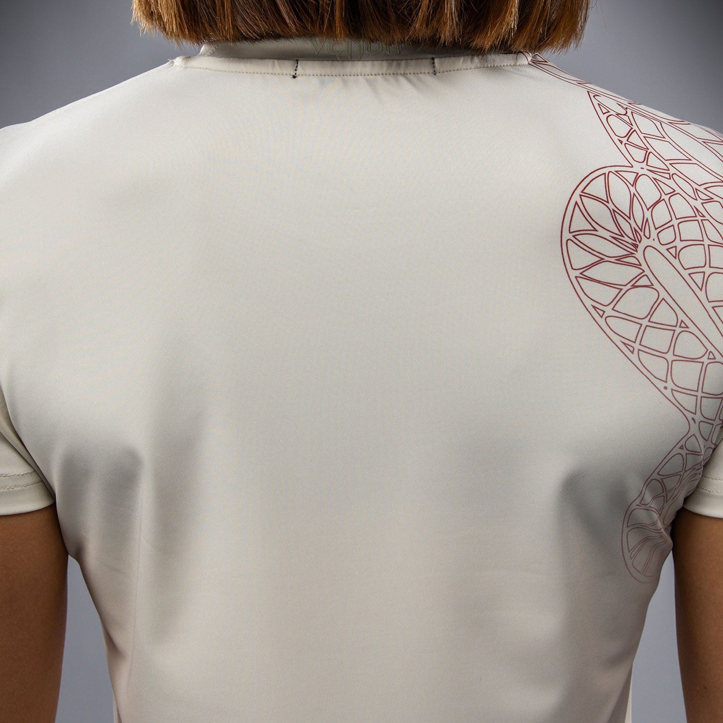 Venum Serpenti Camiseta Dry-Tech para Mujer – Marfil/Burdeos