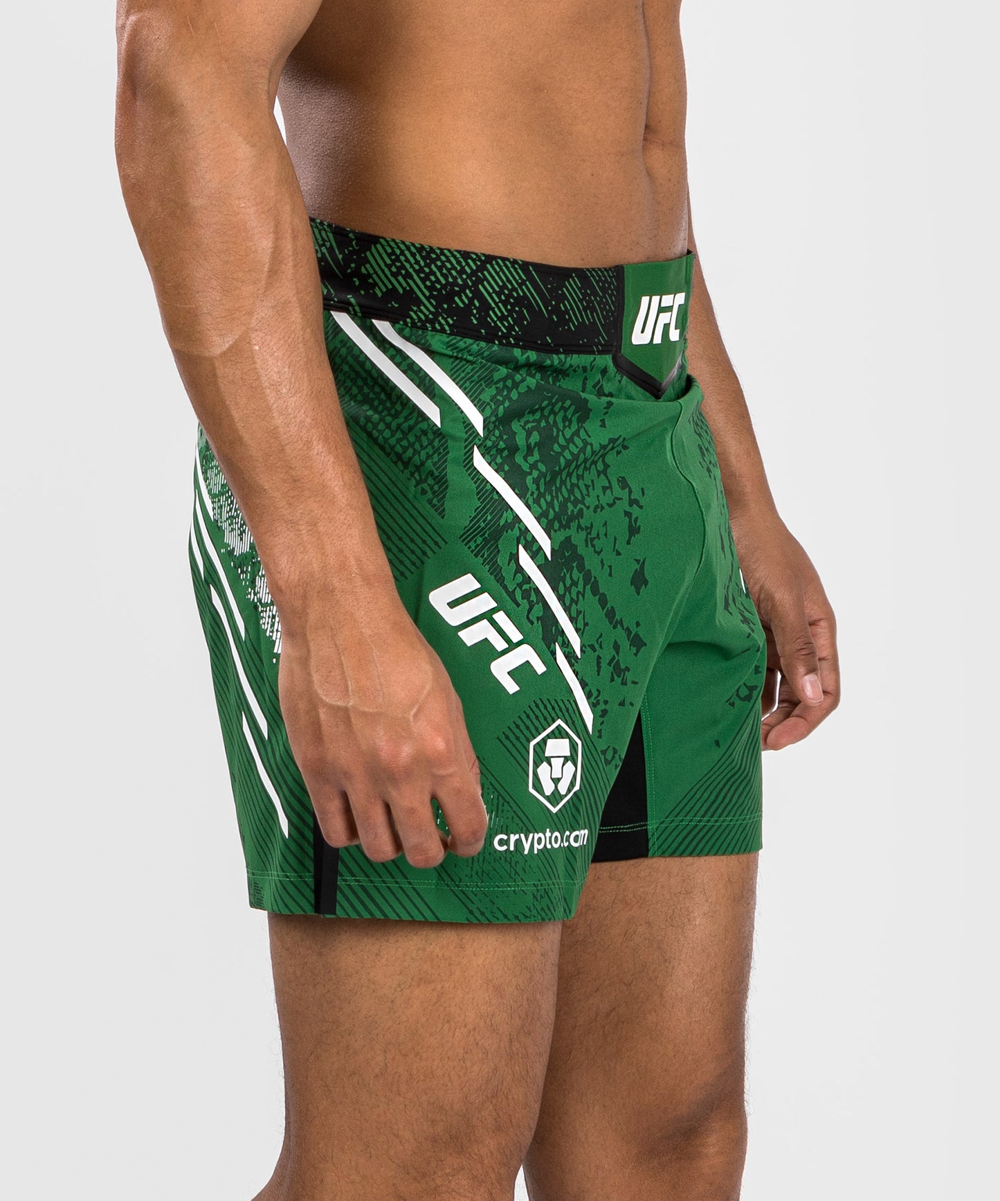 Pantalón Corto UFC Adrenaline by Venum Personalized Authentic Fight Night, Hombre - Corte Corto - Verde