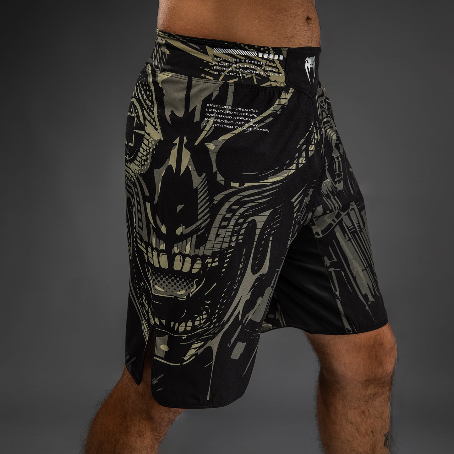 Venum Invader Pantalones de Lucha - Negro/Sand