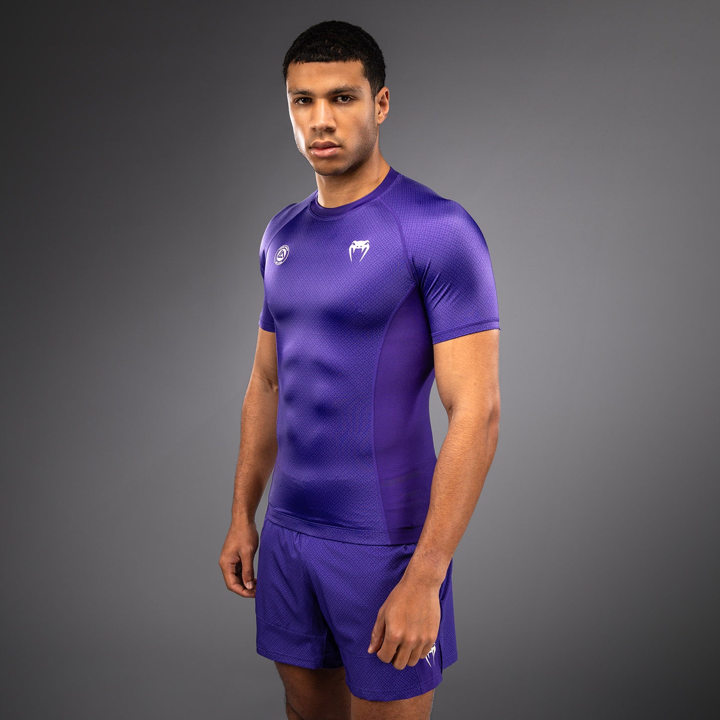 Venum x Roger Gracie Academy Rashguard Manga Corta - Morado