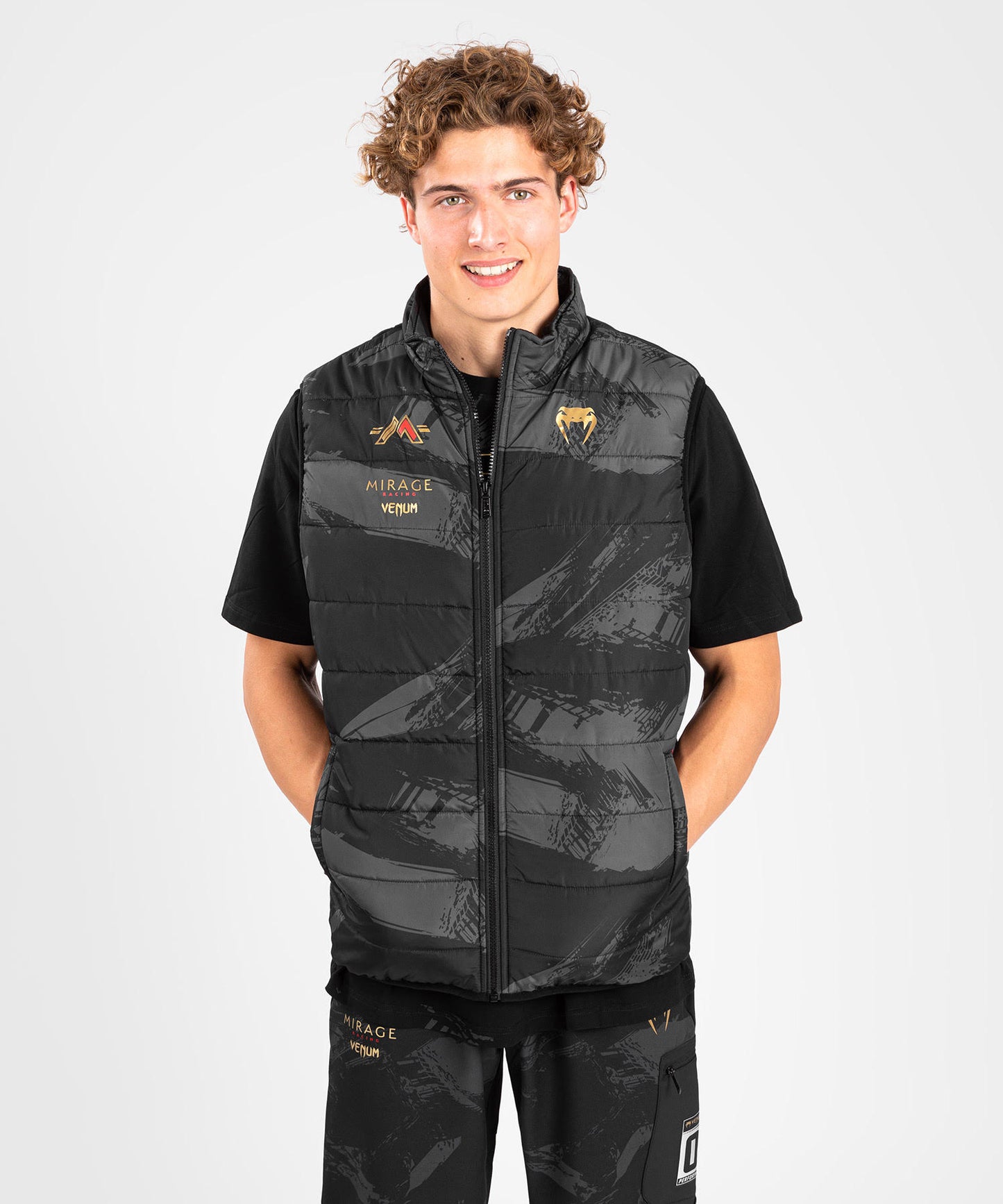 Venum x Mirage Chaqueta de pluma sin mangas - Negro/Oro