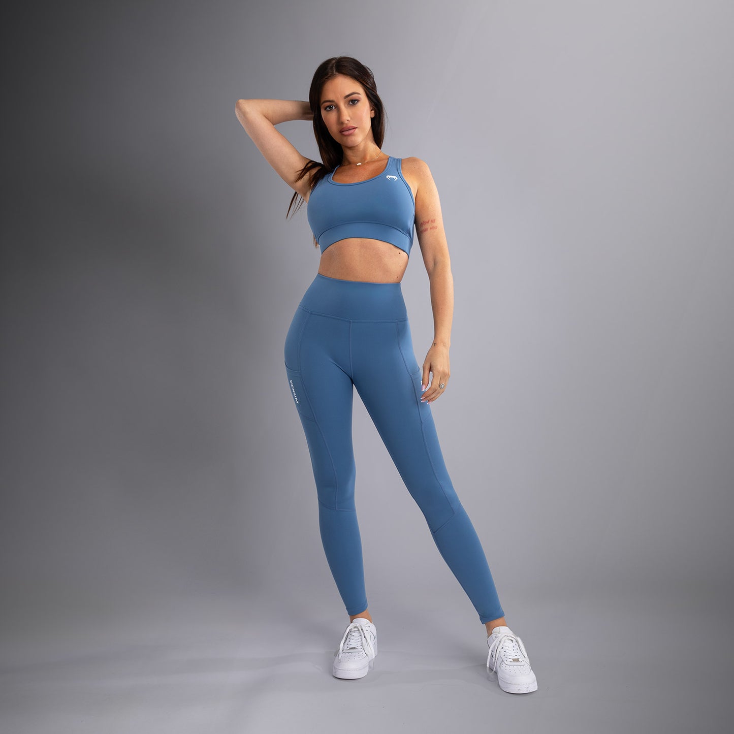 Venum Essential Leggings de Rendimiento es para Mujer - Azul Tormenta