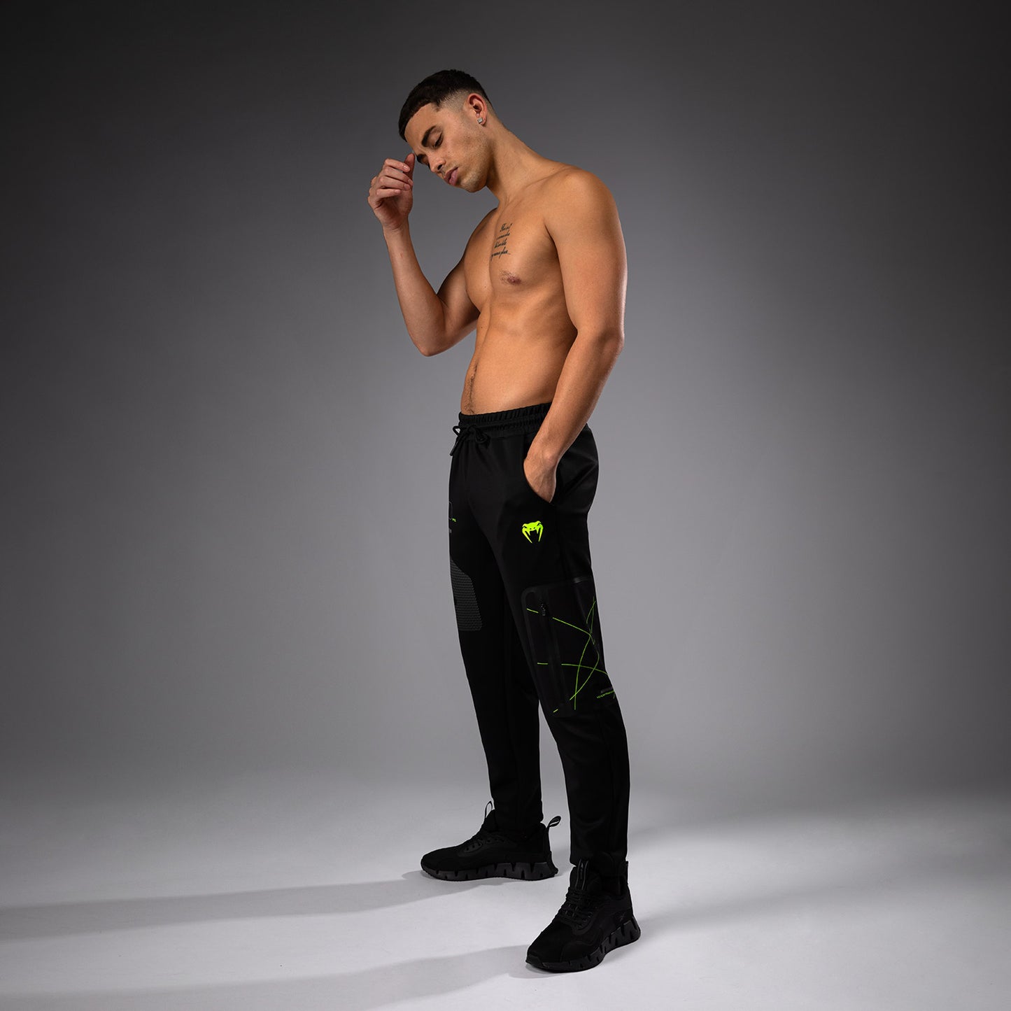 Venum Training Camp 4.0 Jogger - Negro/Verde neón