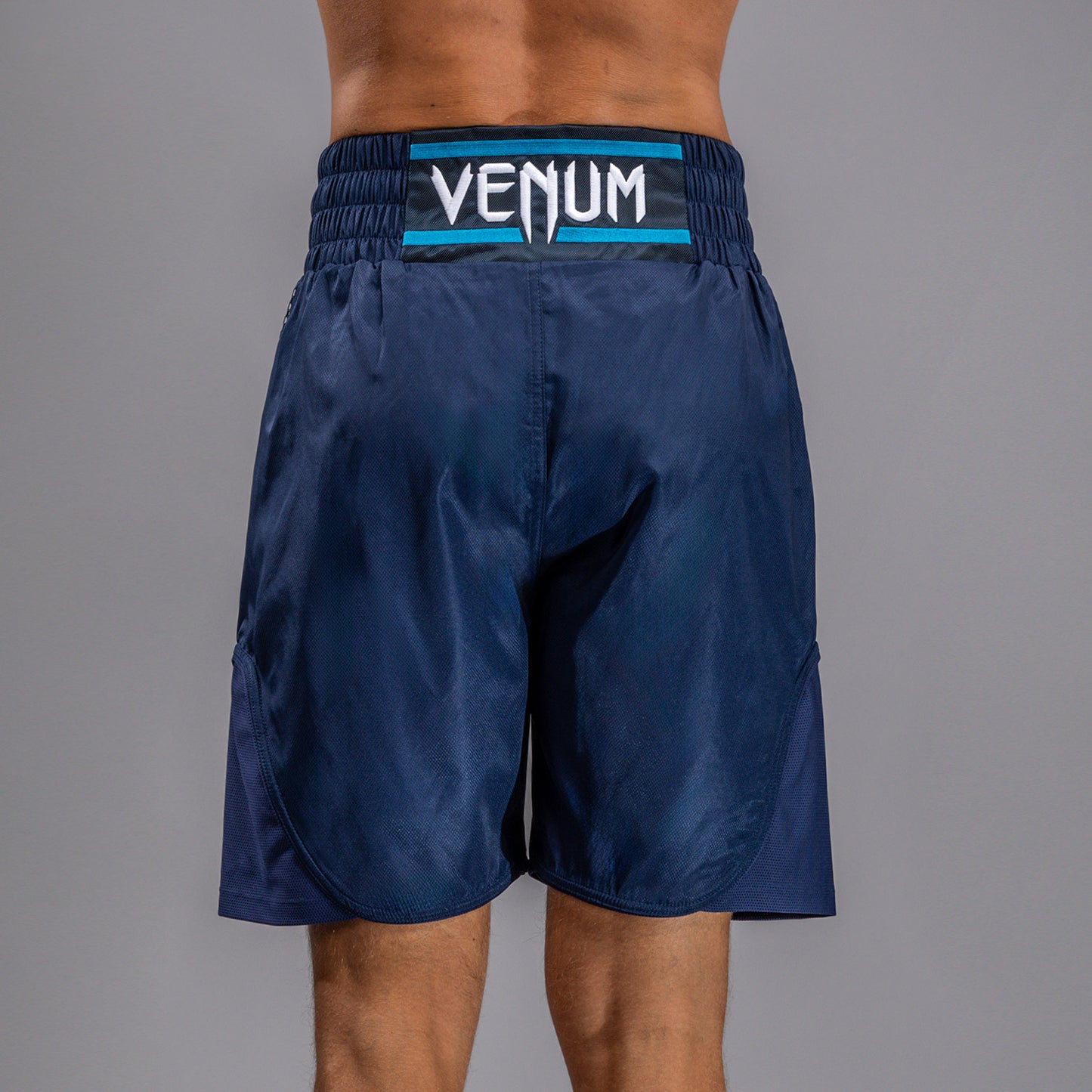 Venum x Top Rank Original Pantalones Cortos de Boxeo para Hombre - Azul Marino