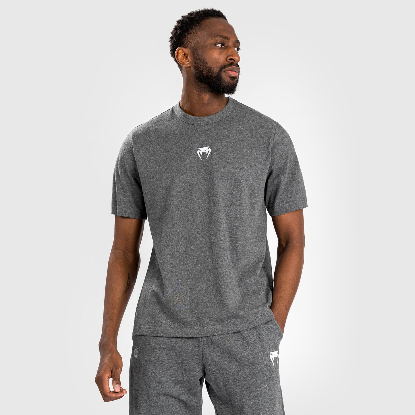 Venum Vortex XL Camiseta para Hombre - Gris Jaspeado Oscuro