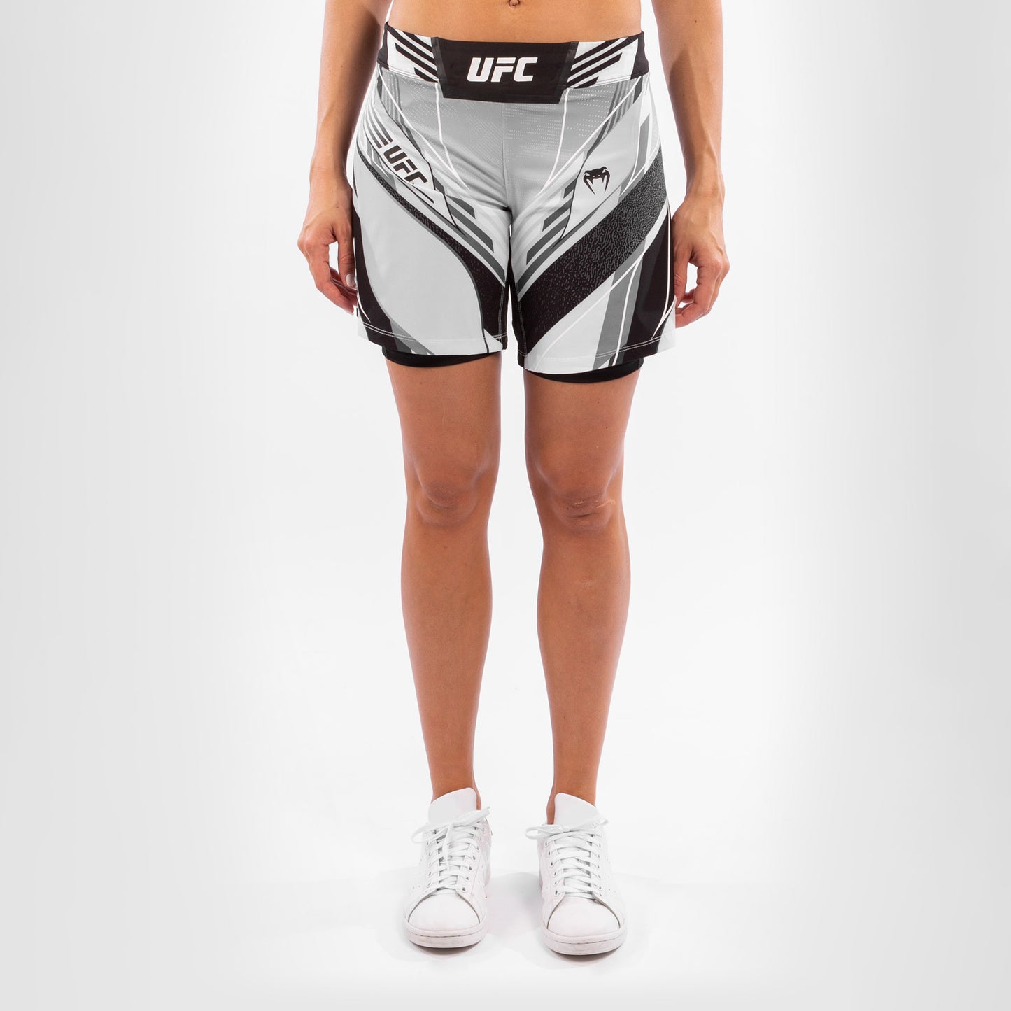 Pantalón De MMA Para Mujer Ufc Venum Authentic Fight Night – Modelo Largo - Blanco
