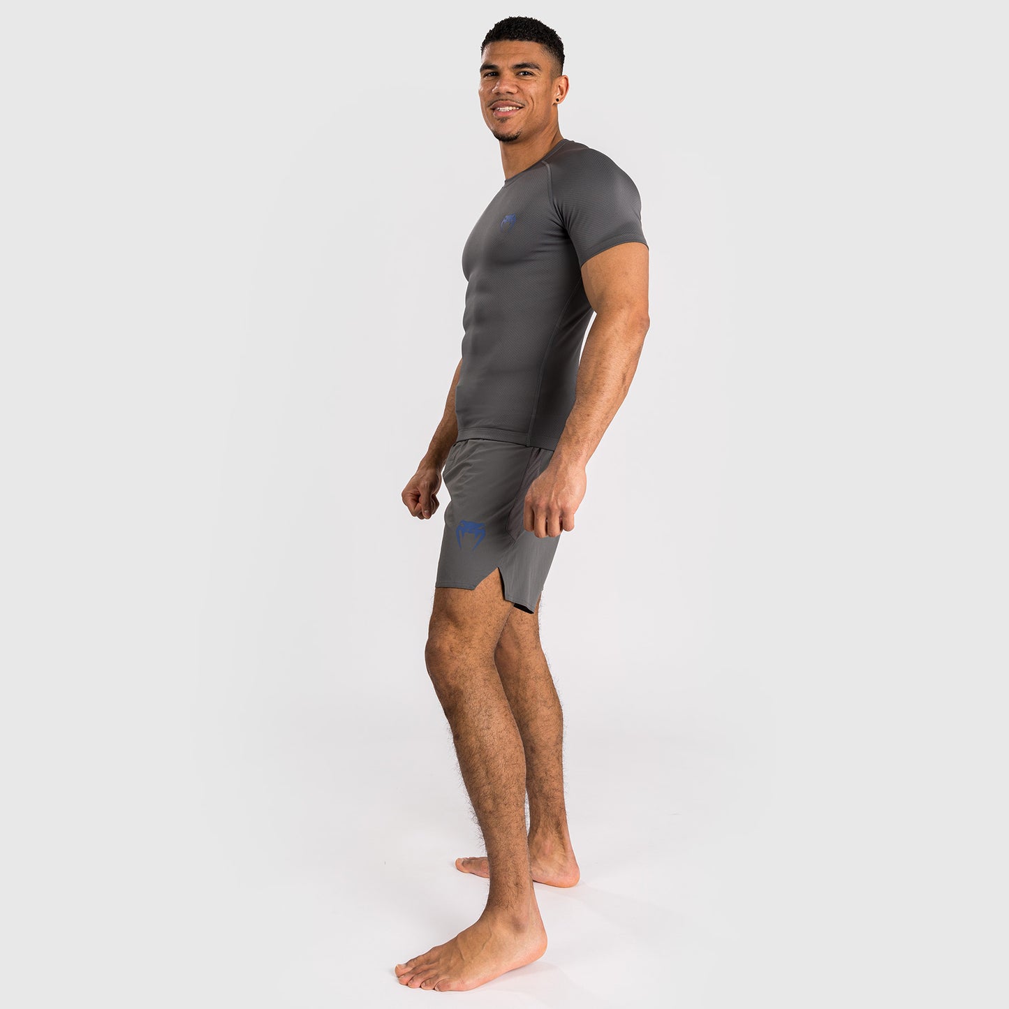 Venum Contender Lycra de manga corta para hombre - Gris