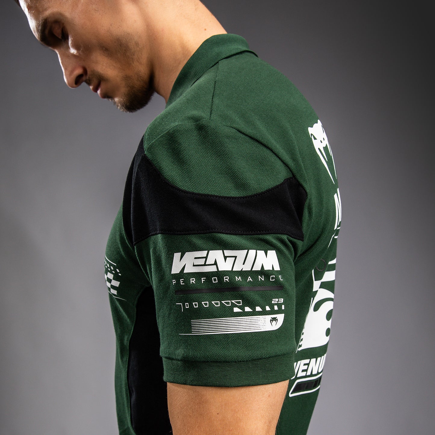 Venum Motorsport Polo de Algodón - Bosque Profundo
