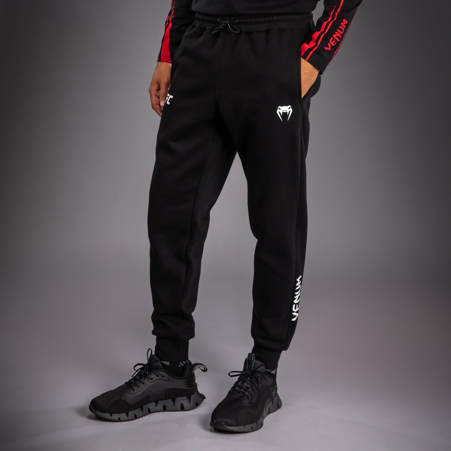 Venum UFC Unity by Venum Authentic Fight Week Pantalón de Algodón para Hombre - Negro