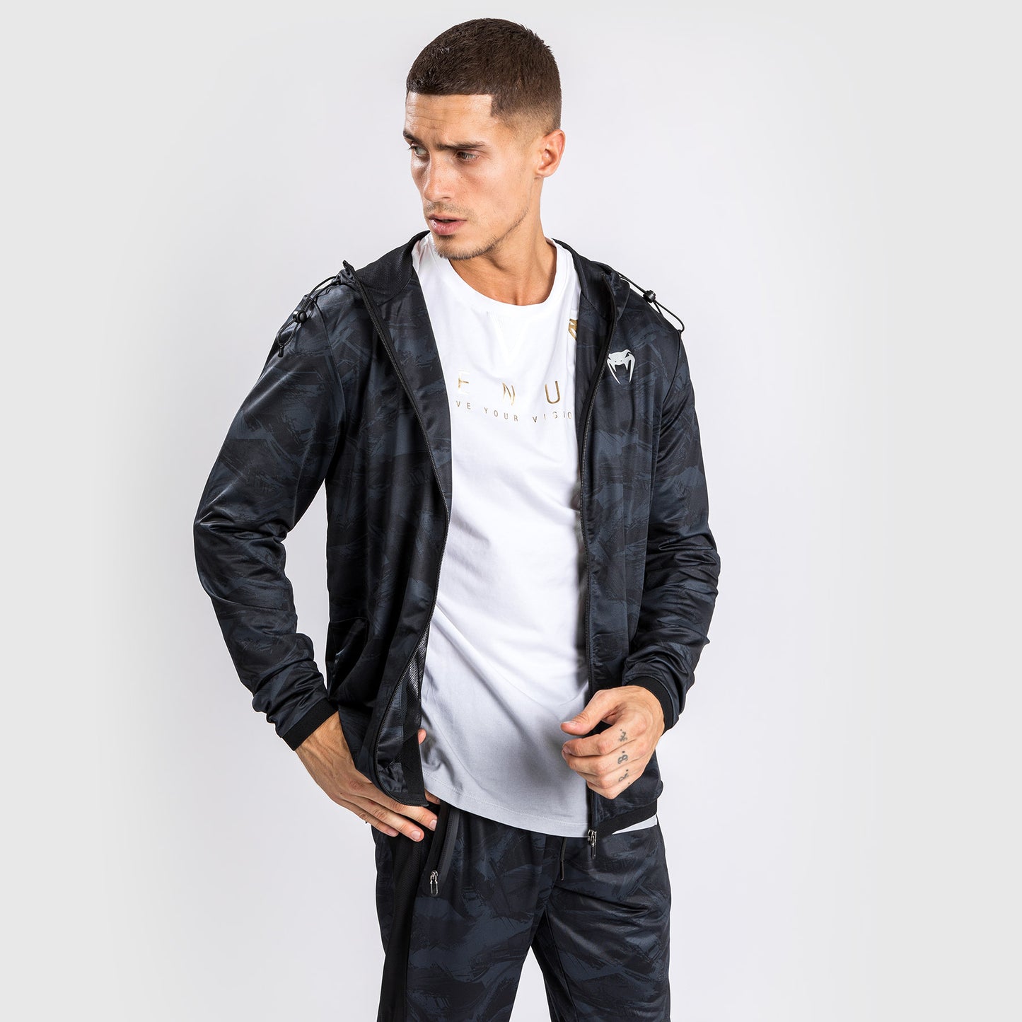Sudadera Con Capucha Venum Electron 3.0 Dry Tech - Negro
