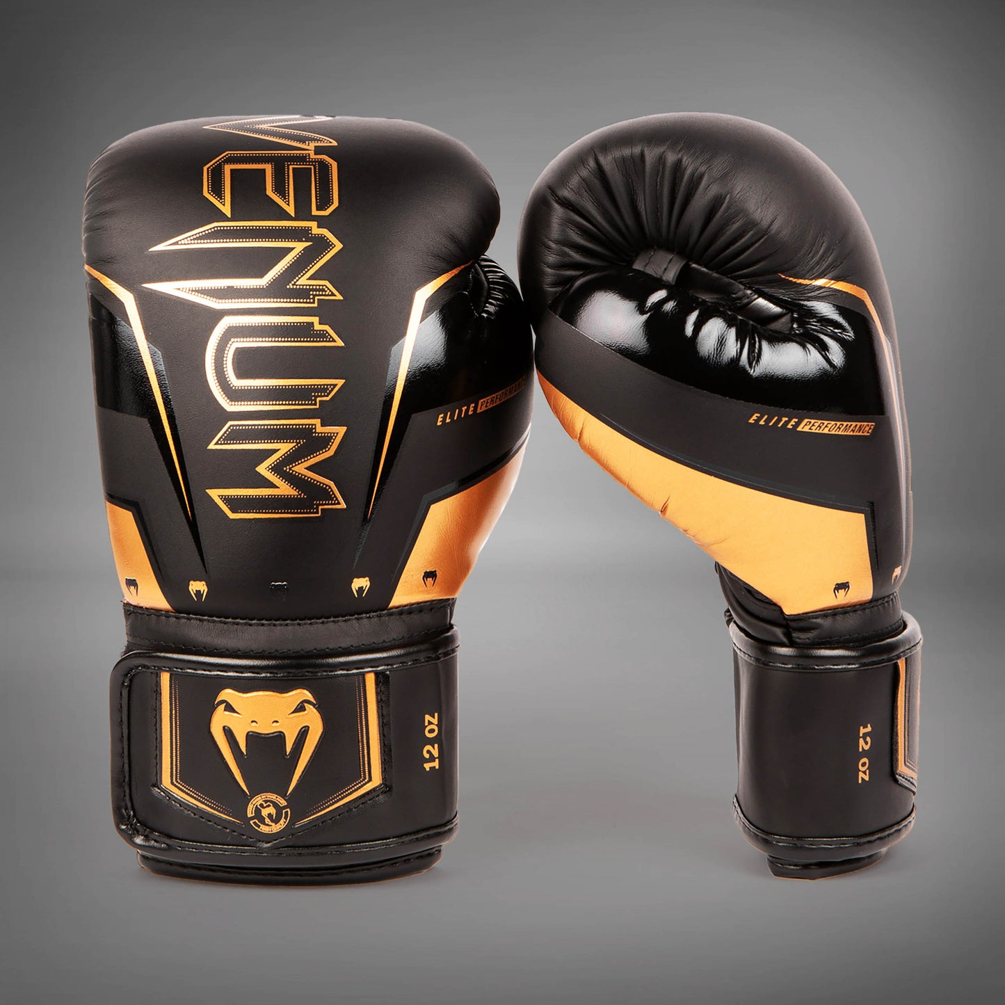 Guantes de boxeo Venum Elite Evo - Negro/Bronce