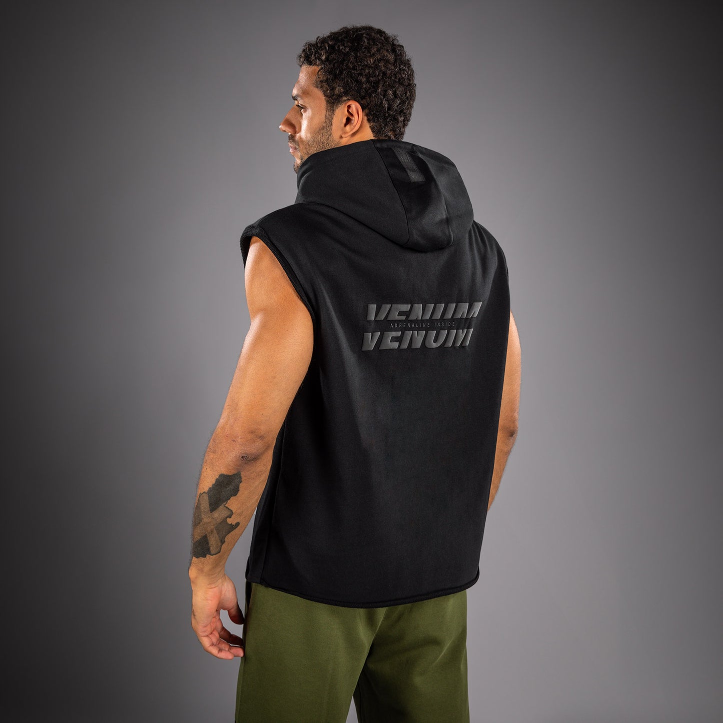 Venum Divide Sudadera con Capucha Sin Mangas - Negro
