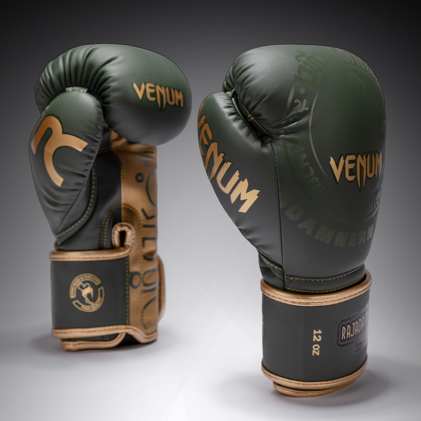 Venum x Rajadamnern Guantes de Boxeo - Verde Militar