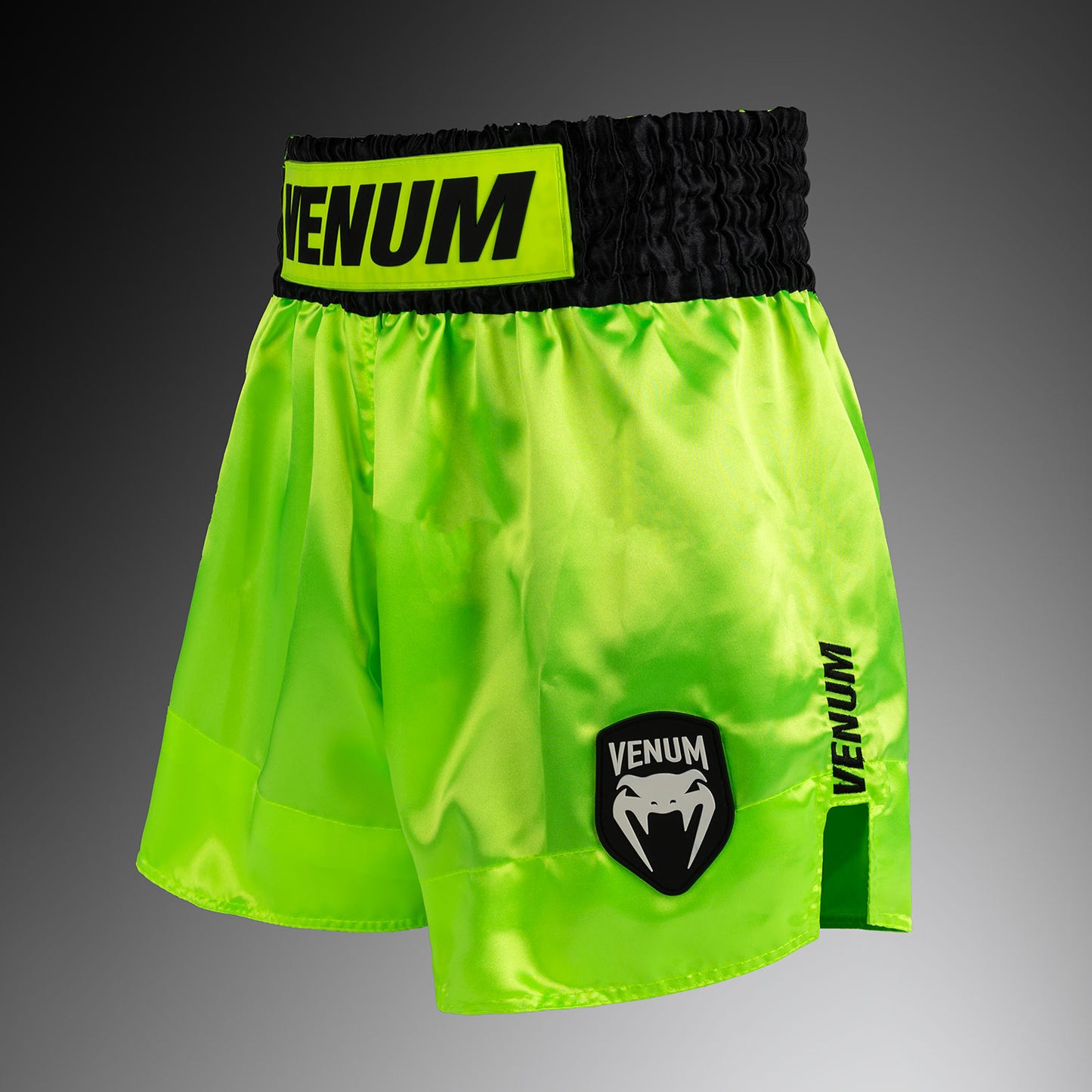 Venum Classic Evo Pantalones Cortos Muay Thai - Amarillo Neón/Negro