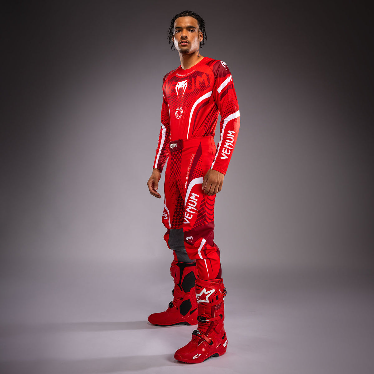Venum MX Challenger Pantalón de Motorsports - Rojo