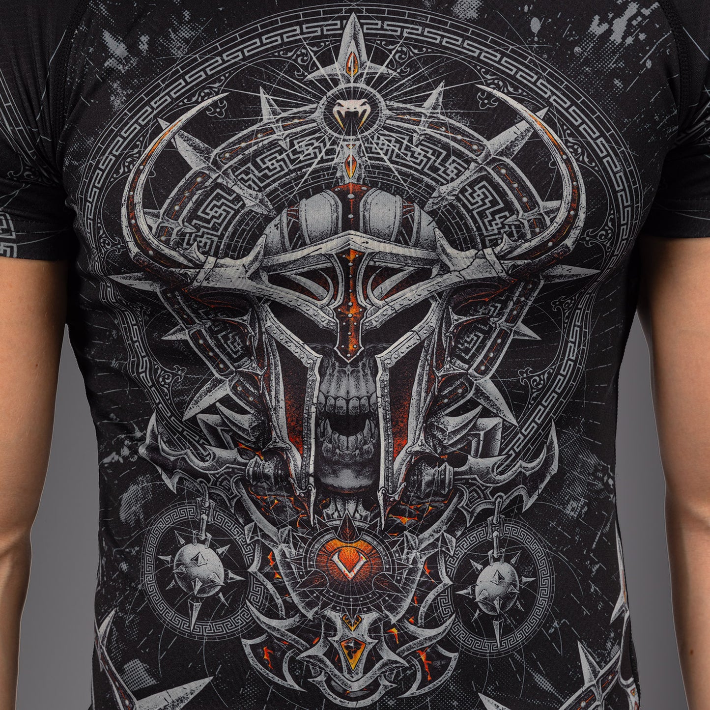 Venum Gladiator 5.0 Camiseta De Manga Corta Para Hombre - Negro/Plata