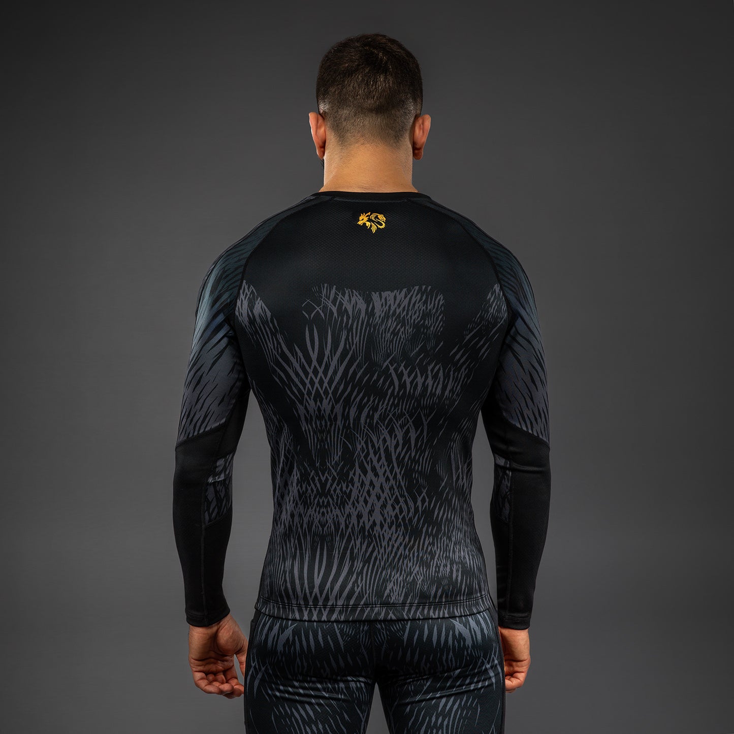 Venum x Chimaev Rashguard de Manga Larga  - Negro/Gris