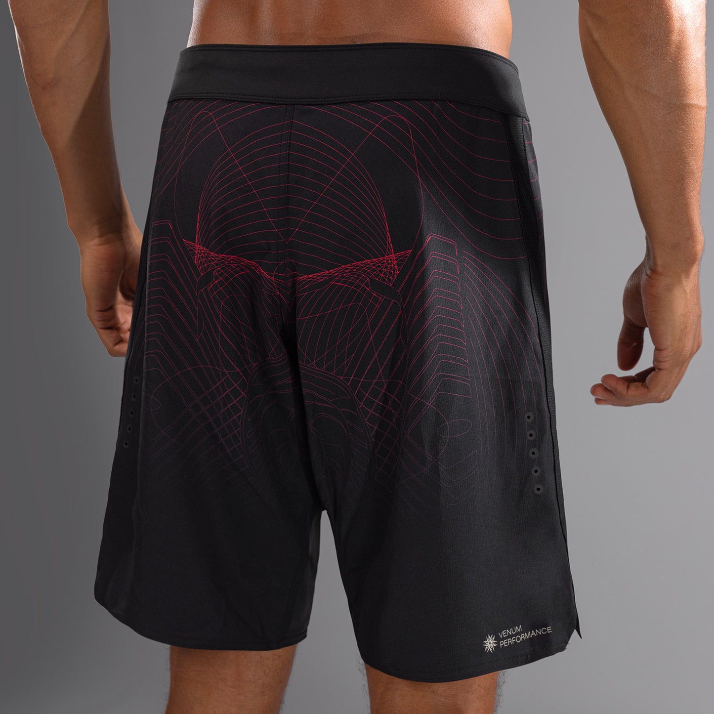 Venum G-Fit Air Pantalones de Lucha para Hombre - Negro Profundo/Rojo Fuego