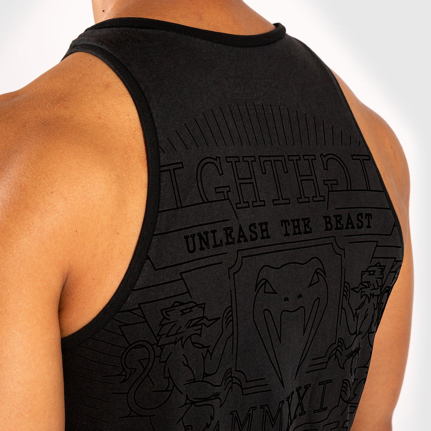 Camiseta sin mangas Venum LIONS21 - Negro/Negro