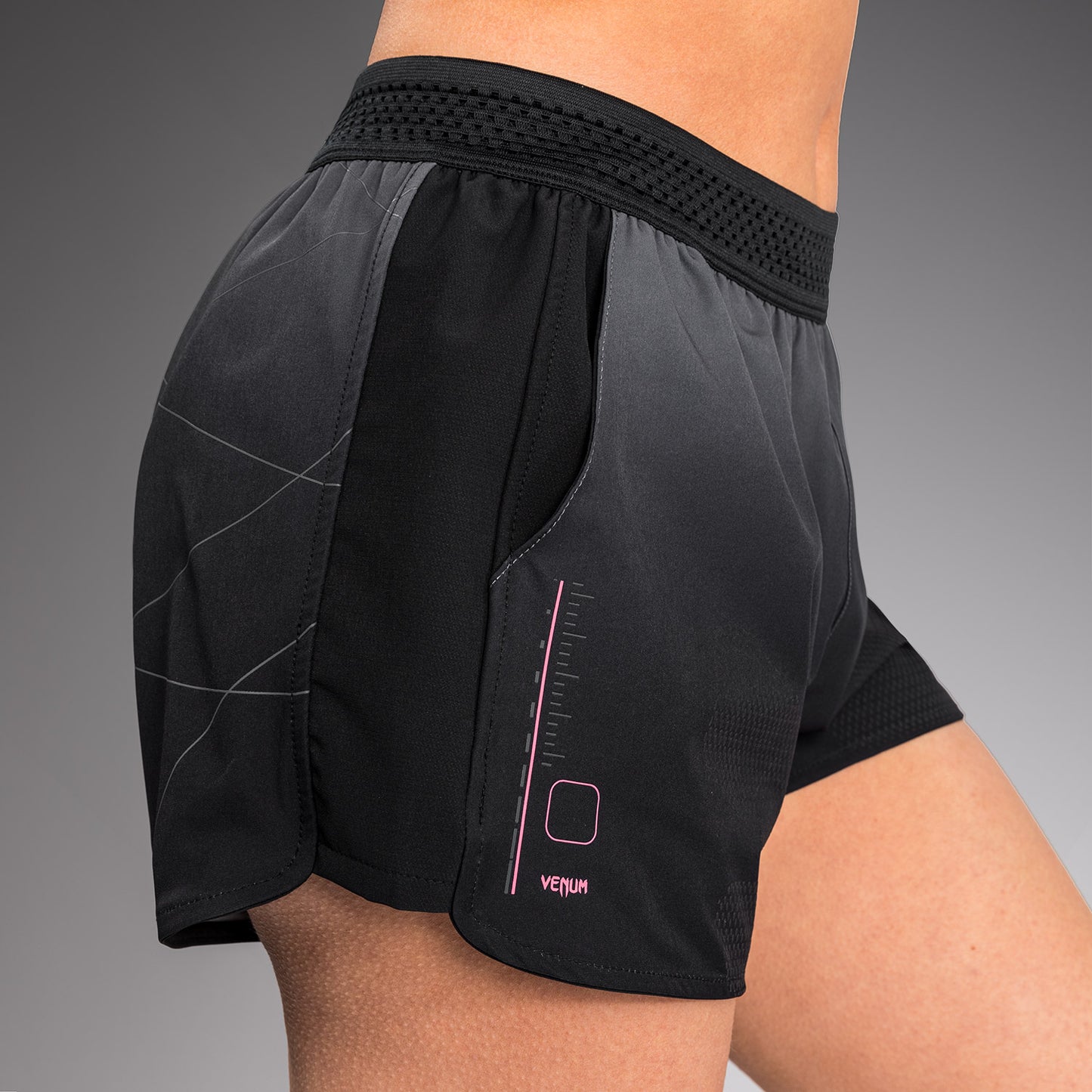 Venum Tactical XT Training Shorts Mujer - Negro/Gris Tormenta