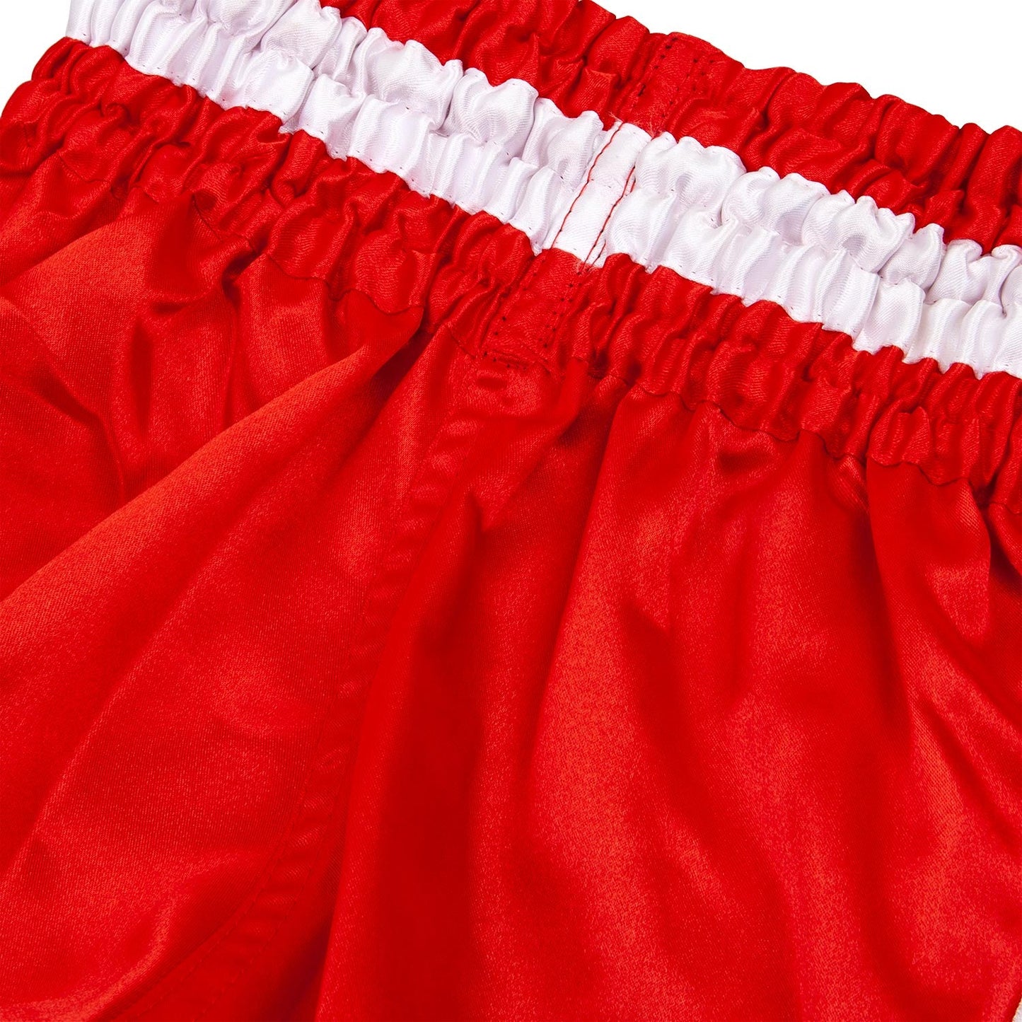 Pantalones Cortos de Muay Thai para Niños – Rojo / Blanco