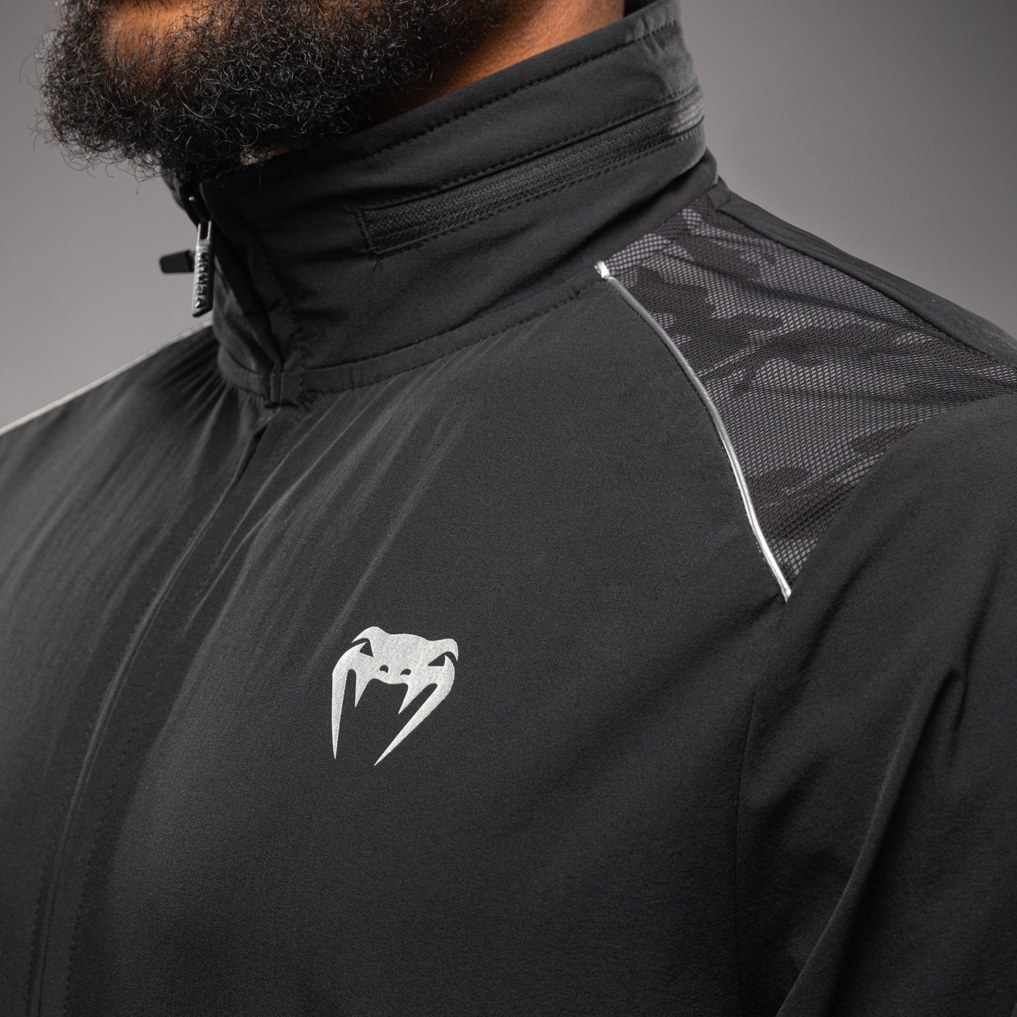 Venum x Polaris Chaqueta de Pista - Negro/Gris Tormenta