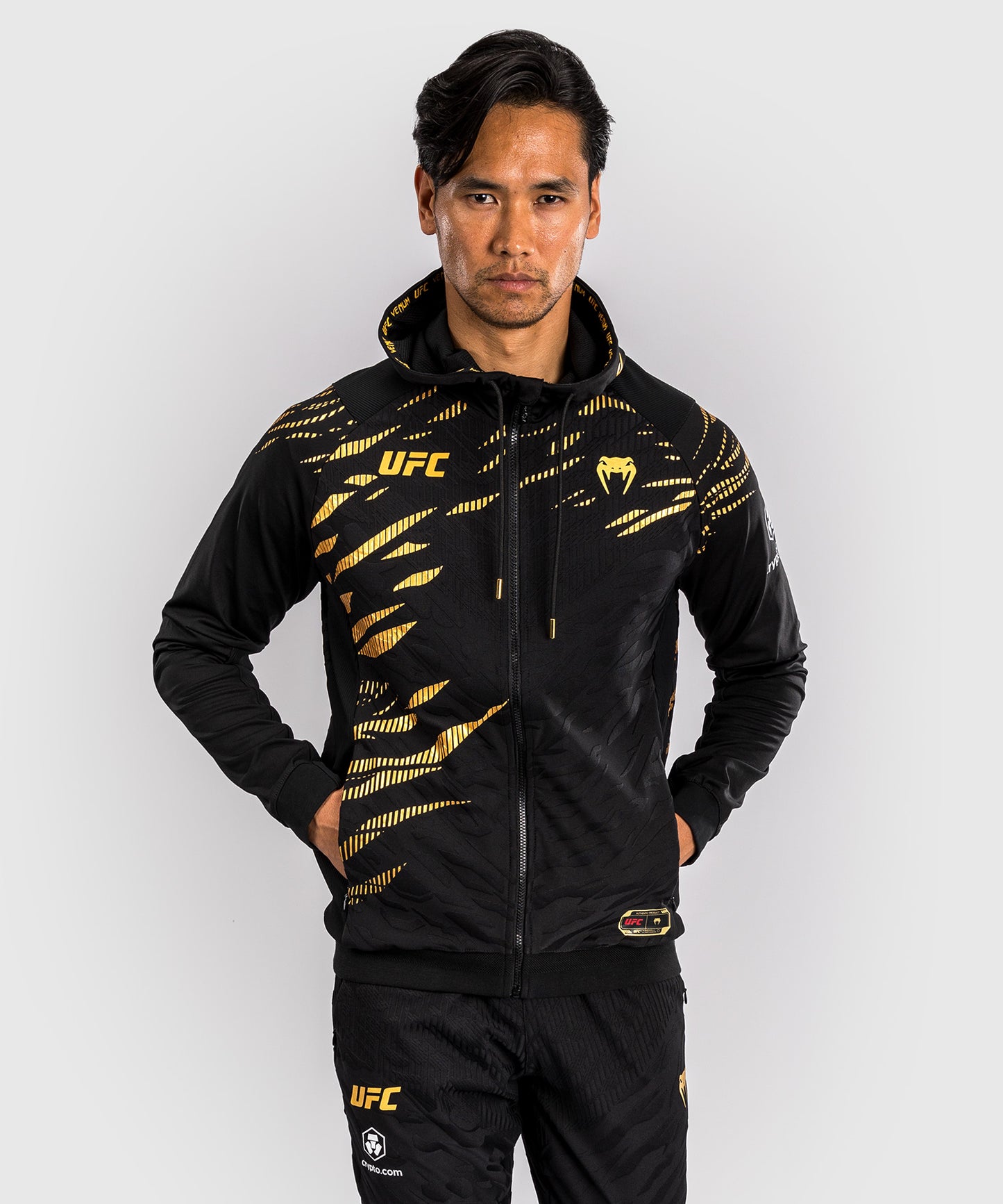UFC Fusion by Venum Authentic Fight Night Sudadera con Capucha para Hombre - Champion