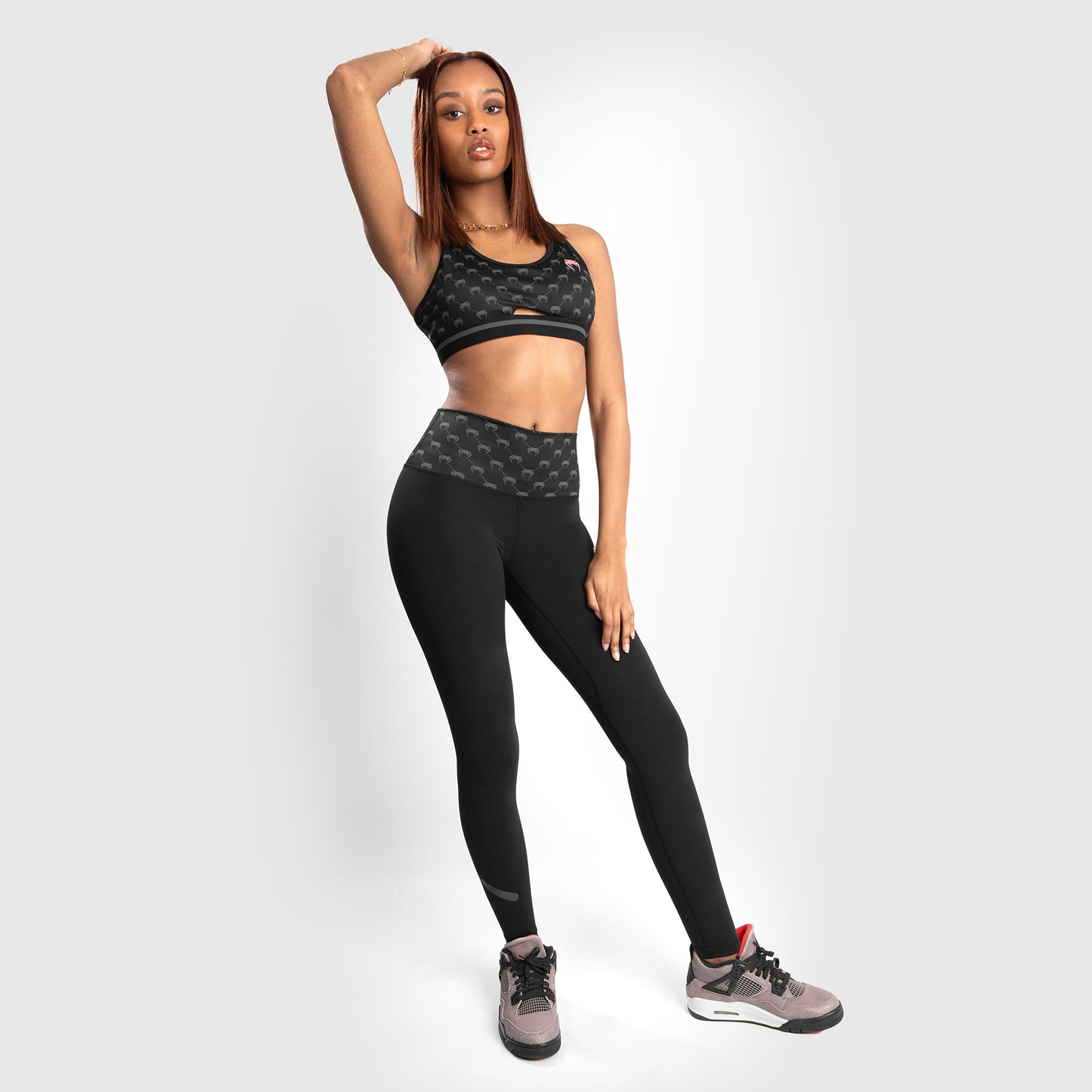 Leggings Venum Monogram – Negro//Oro Rosa