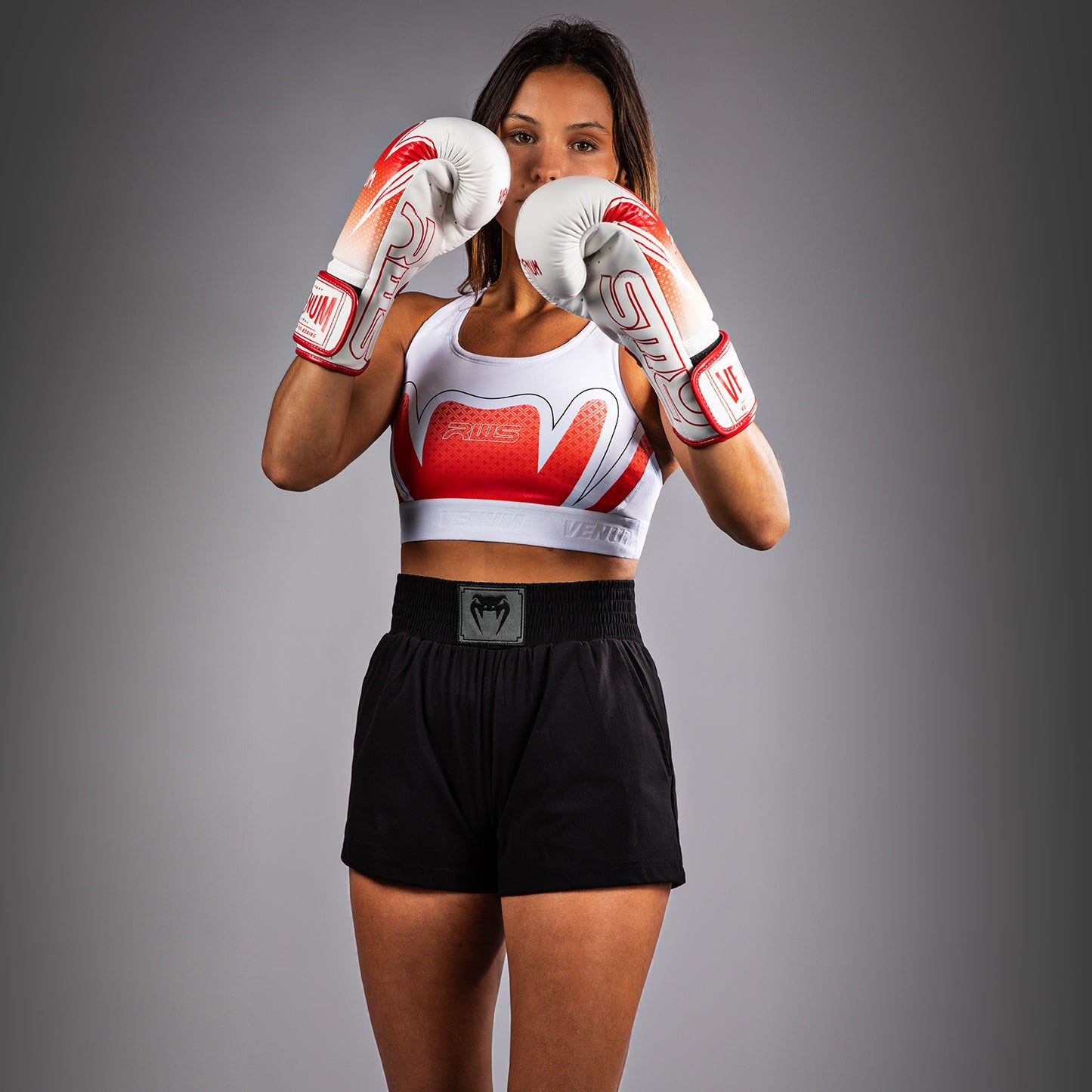 Venum x RWS 2.0 Sujetador Deportivo Mujer – Blanco/Rojo