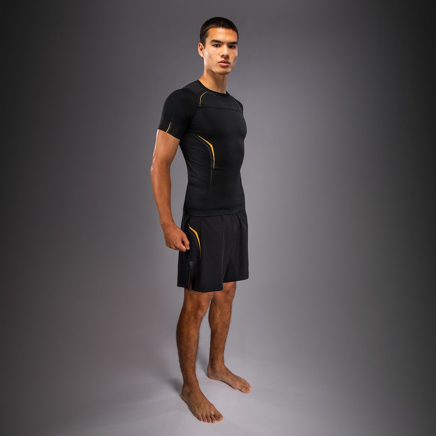 Venum G-Core Rashguard Manga Corta - Negro/Oro