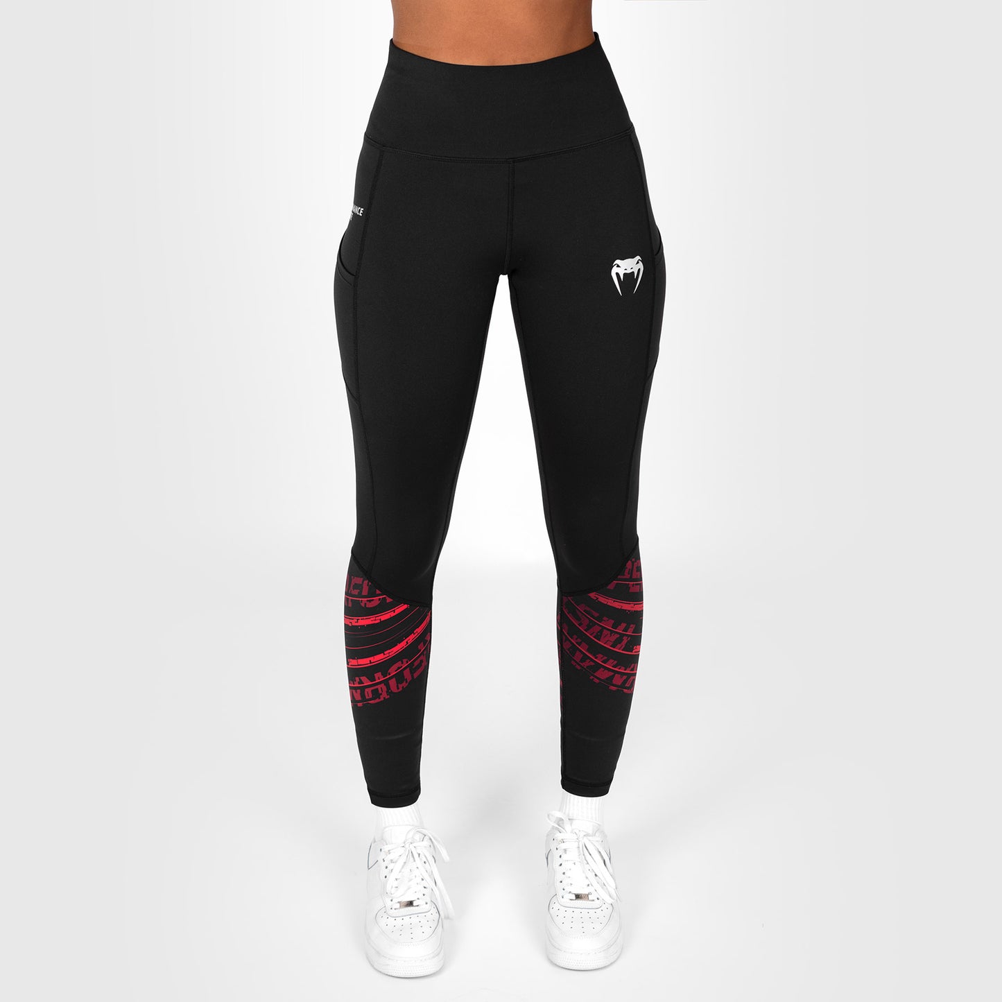 UFC Venum Performance Institute 2.0 Performance Tight para Mujer - Negra/Roja
