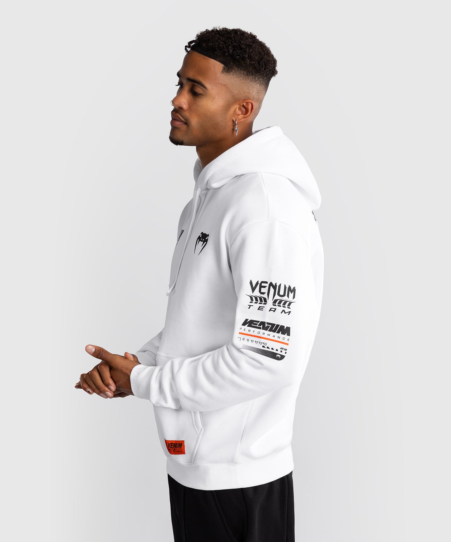 Venum Motorsport Sudadera con Capucha - Blanco Nieve