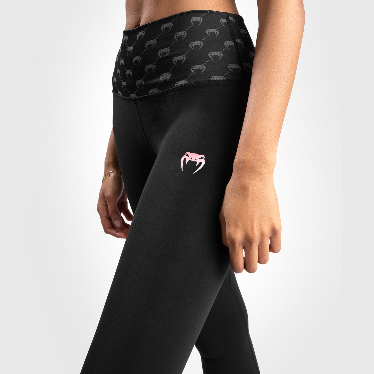 Leggings Venum Monogram – Negro//Oro Rosa